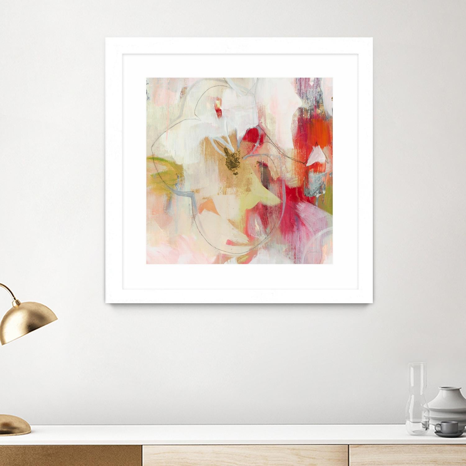 Fresh Start V5 by Liz Jardine on GIANT ART - whites & creams abstract white
