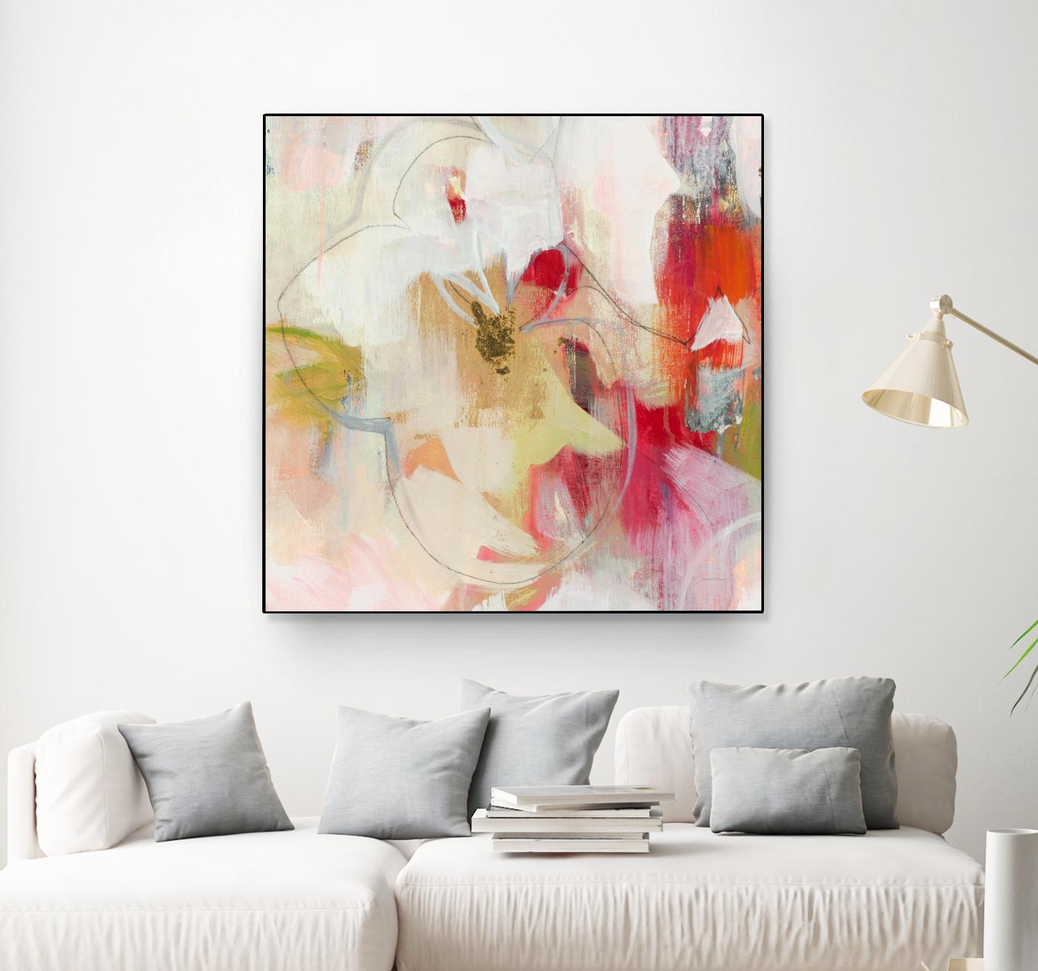 Fresh Start V5 by Liz Jardine on GIANT ART - whites & creams abstract white