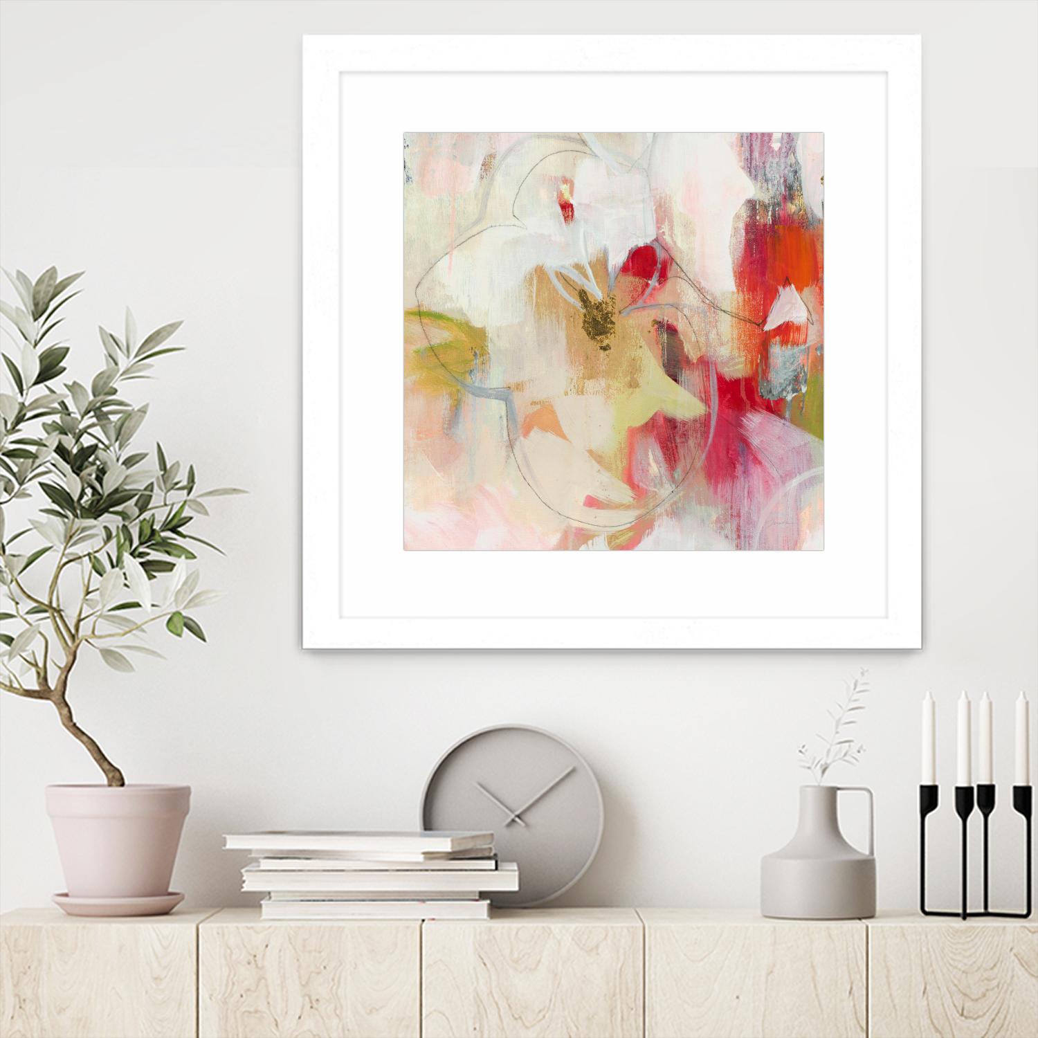 Fresh Start V5 by Liz Jardine on GIANT ART - whites & creams abstract white