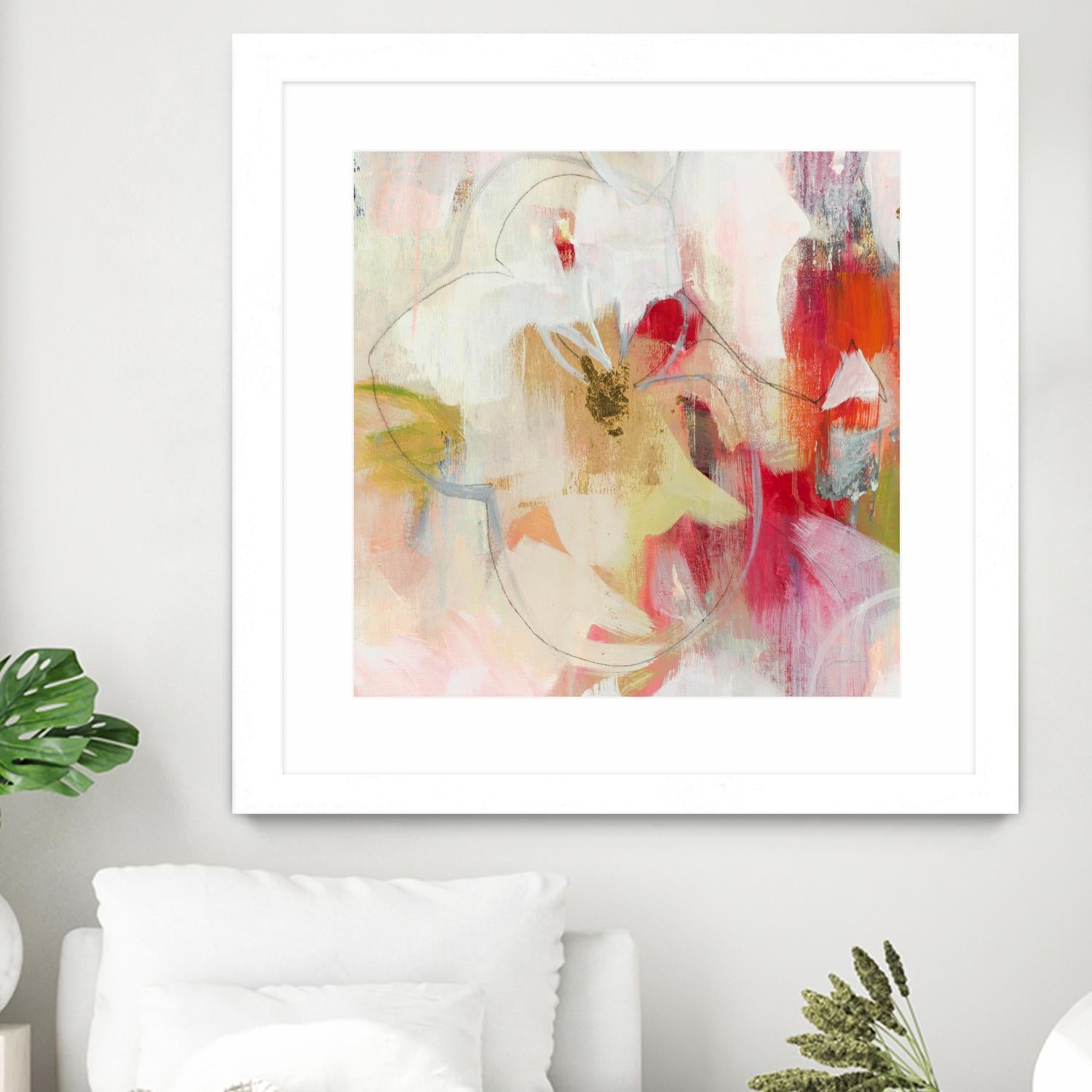 Fresh Start V5 by Liz Jardine on GIANT ART - whites & creams abstract white