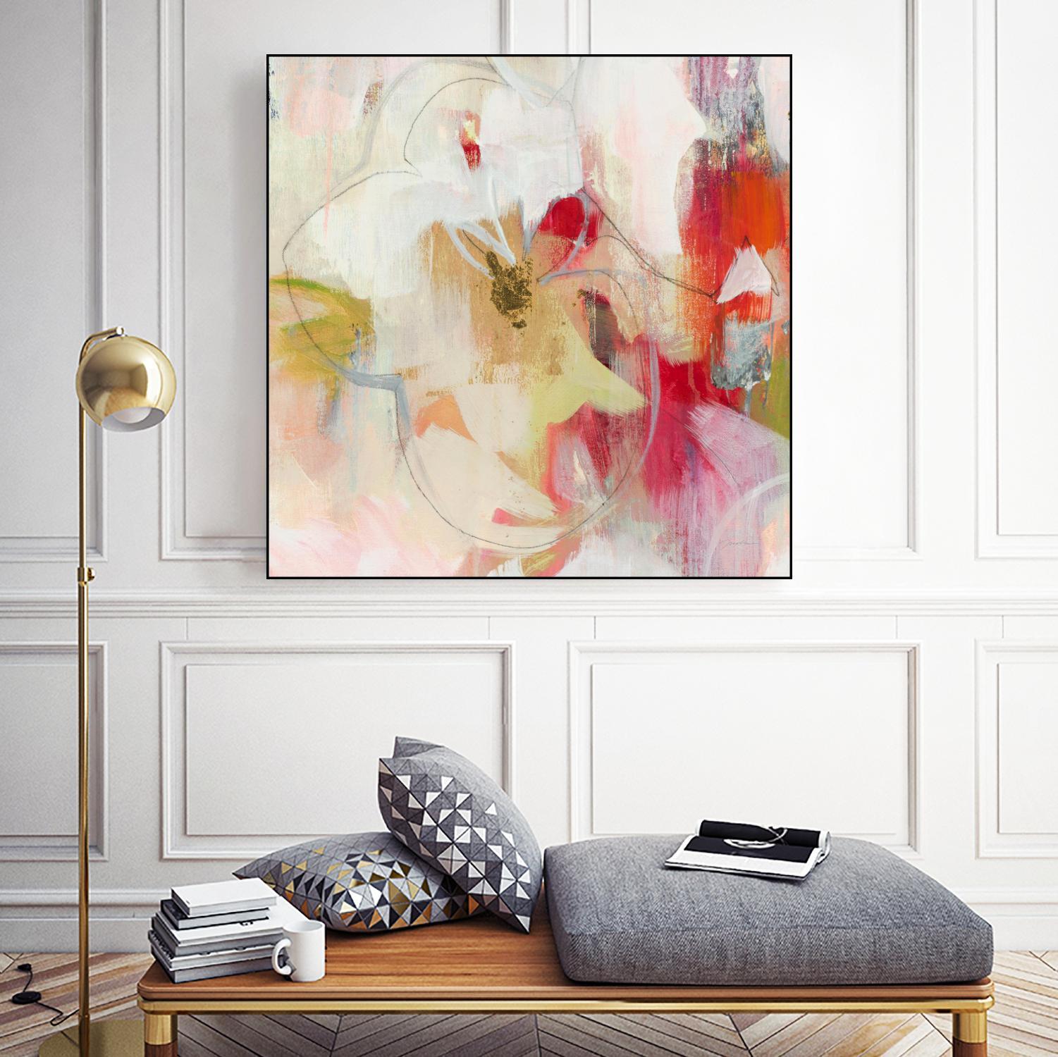 Fresh Start V5 by Liz Jardine on GIANT ART - whites & creams abstract white