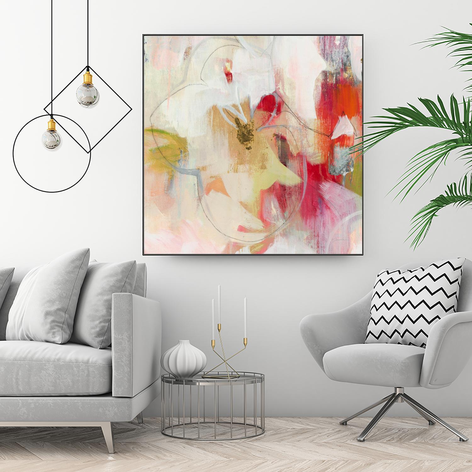 Fresh Start V5 by Liz Jardine on GIANT ART - whites & creams abstract white