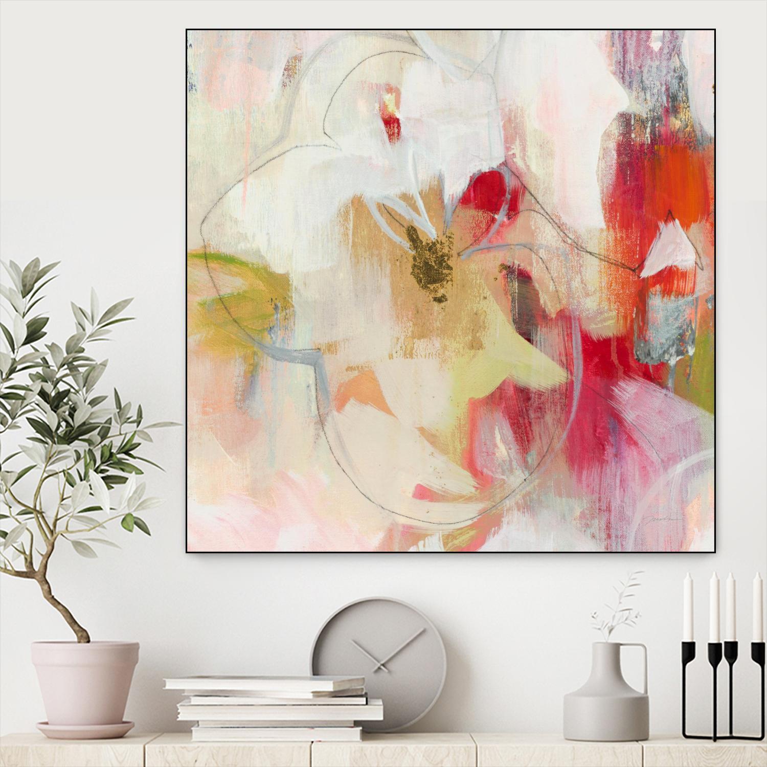 Fresh Start V5 by Liz Jardine on GIANT ART - whites & creams abstract white