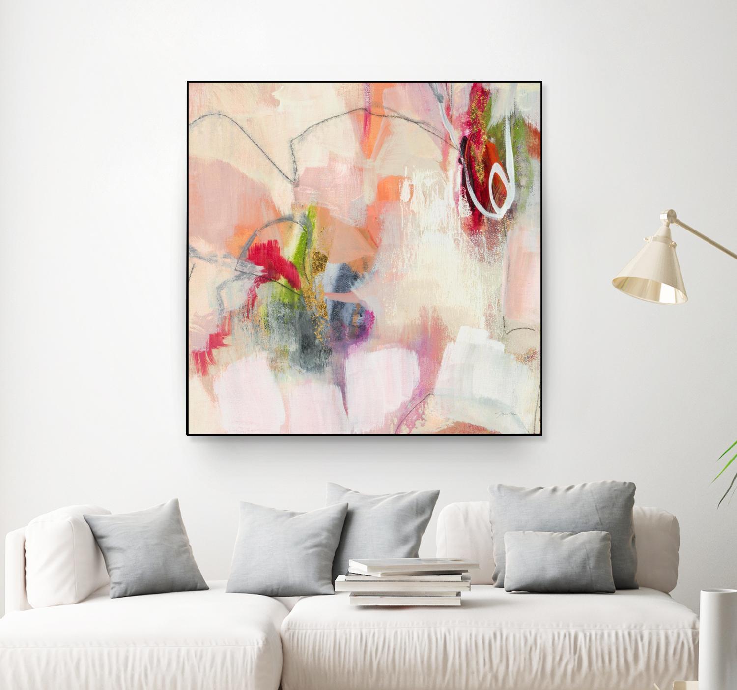 Fresh Start V7 by Liz Jardine on GIANT ART - whites & creams abstract white