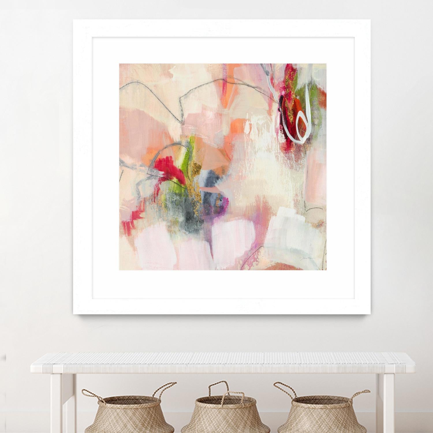 Fresh Start V7 by Liz Jardine on GIANT ART - whites & creams abstract white