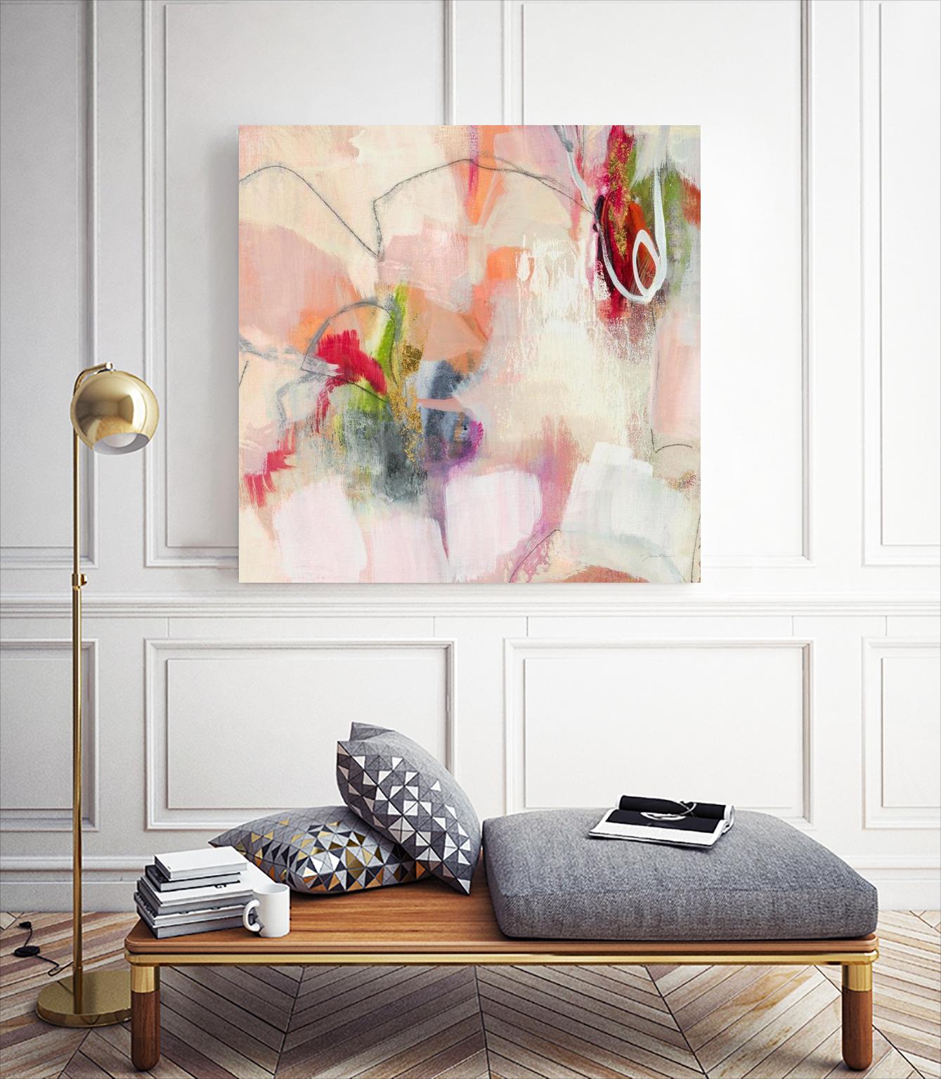 Fresh Start V7 by Liz Jardine on GIANT ART - whites & creams abstract white