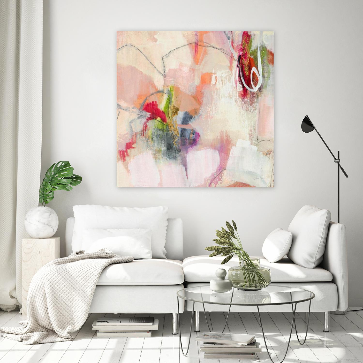Fresh Start V7 by Liz Jardine on GIANT ART - whites & creams abstract white