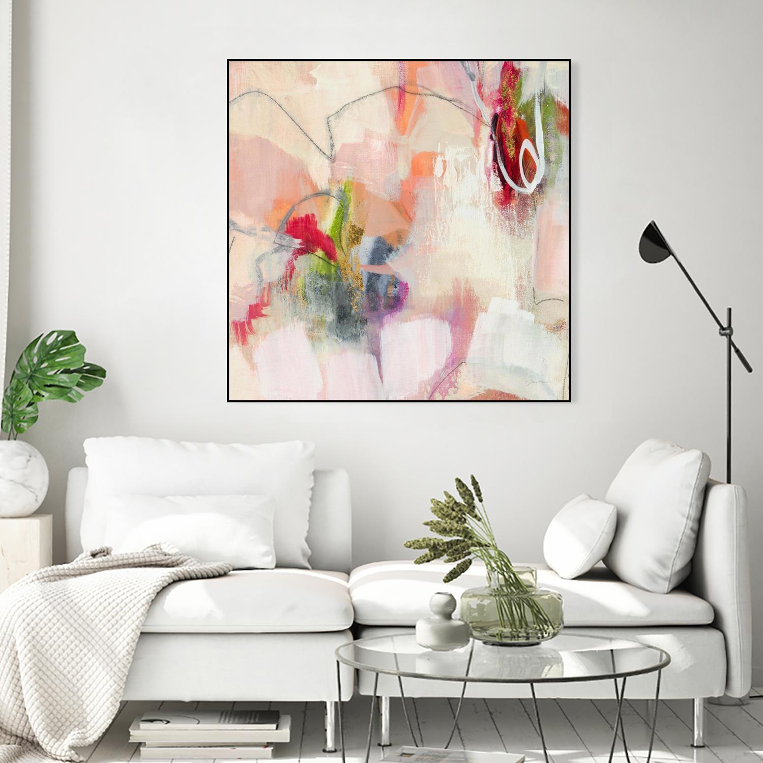 Fresh Start V7 by Liz Jardine on GIANT ART - whites & creams abstract white