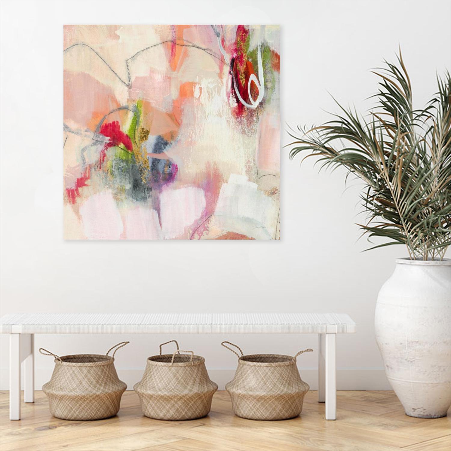 Fresh Start V7 by Liz Jardine on GIANT ART - whites & creams abstract white