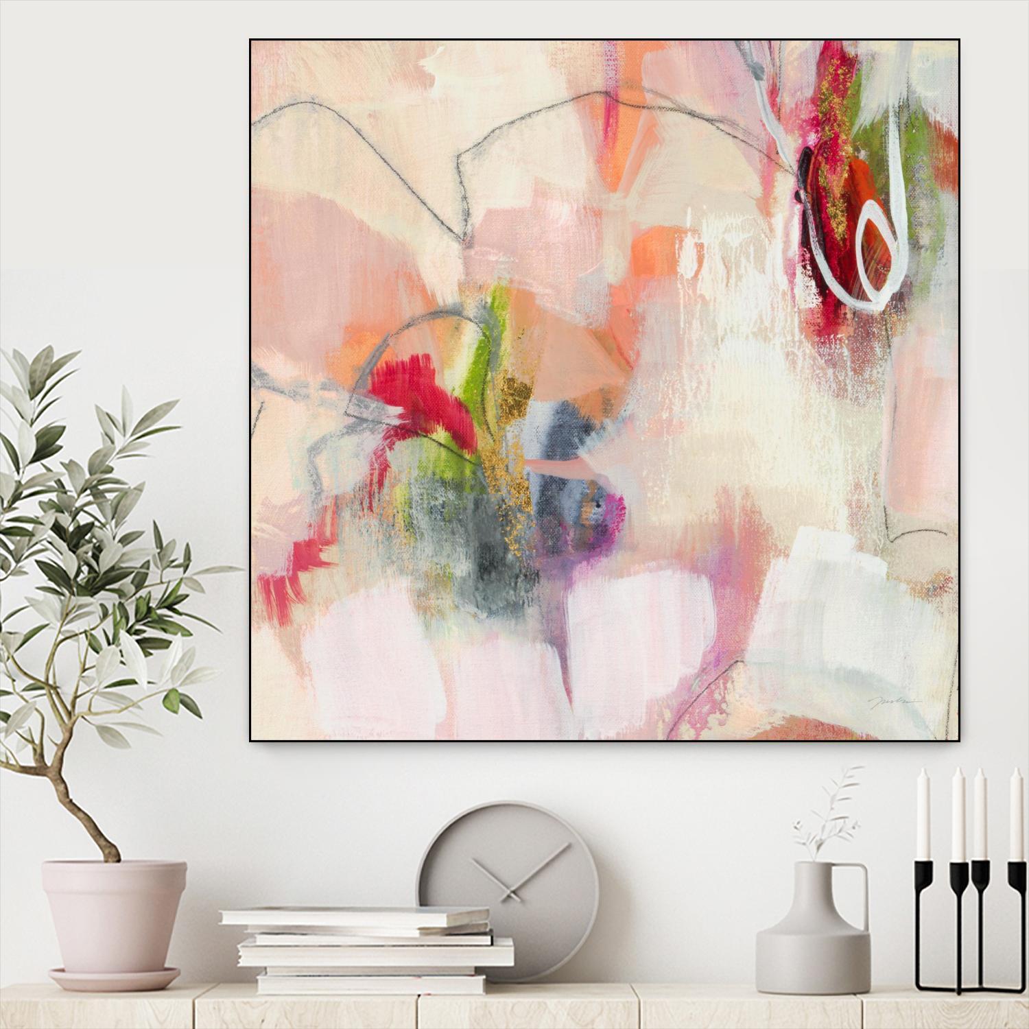 Fresh Start V7 by Liz Jardine on GIANT ART - whites & creams abstract white