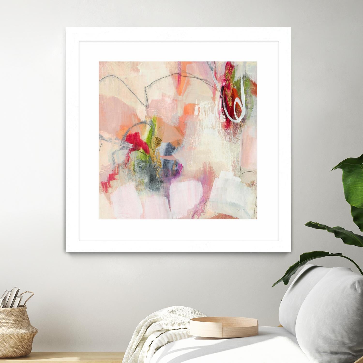 Fresh Start V7 by Liz Jardine on GIANT ART - whites & creams abstract white
