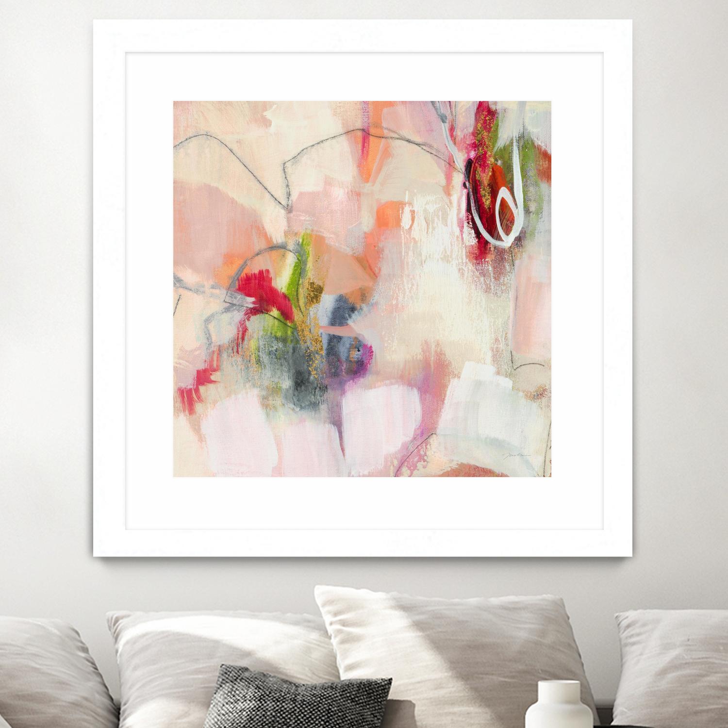 Fresh Start V7 by Liz Jardine on GIANT ART - whites & creams abstract white