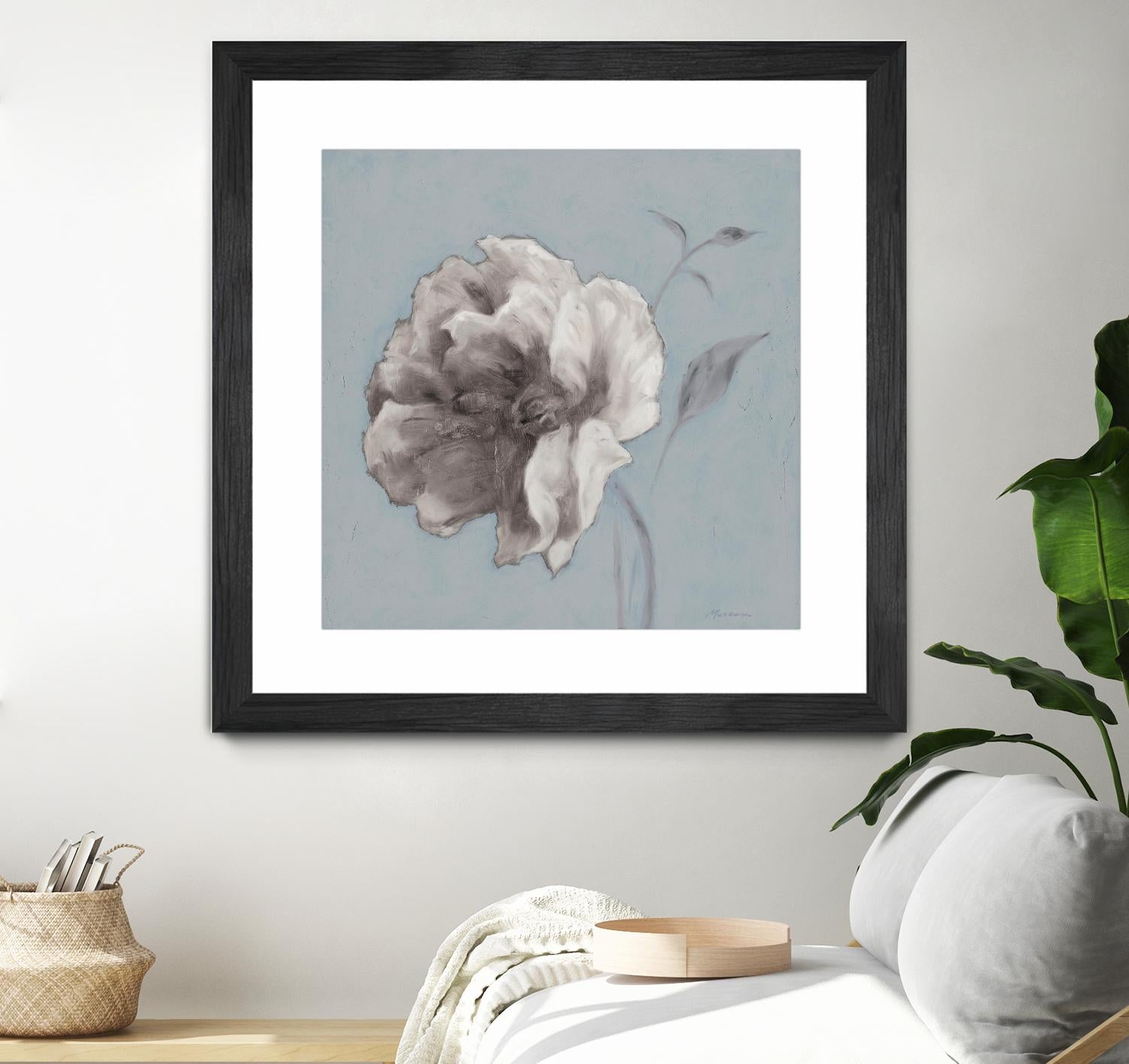 FLORAL SYMPOSIUM II by JUIANNE MARCOUX on GIANT ART - blue floral floral