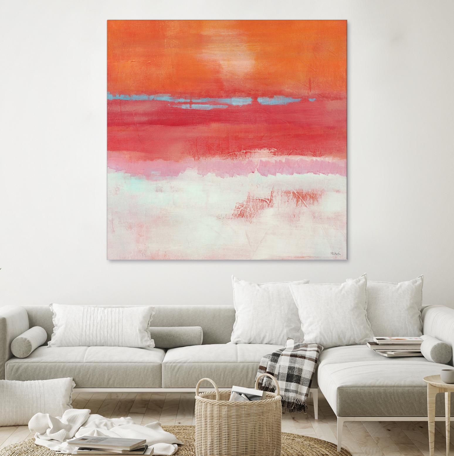 Persimmon Jump I by Jill Martin on GIANT ART - orange abstract