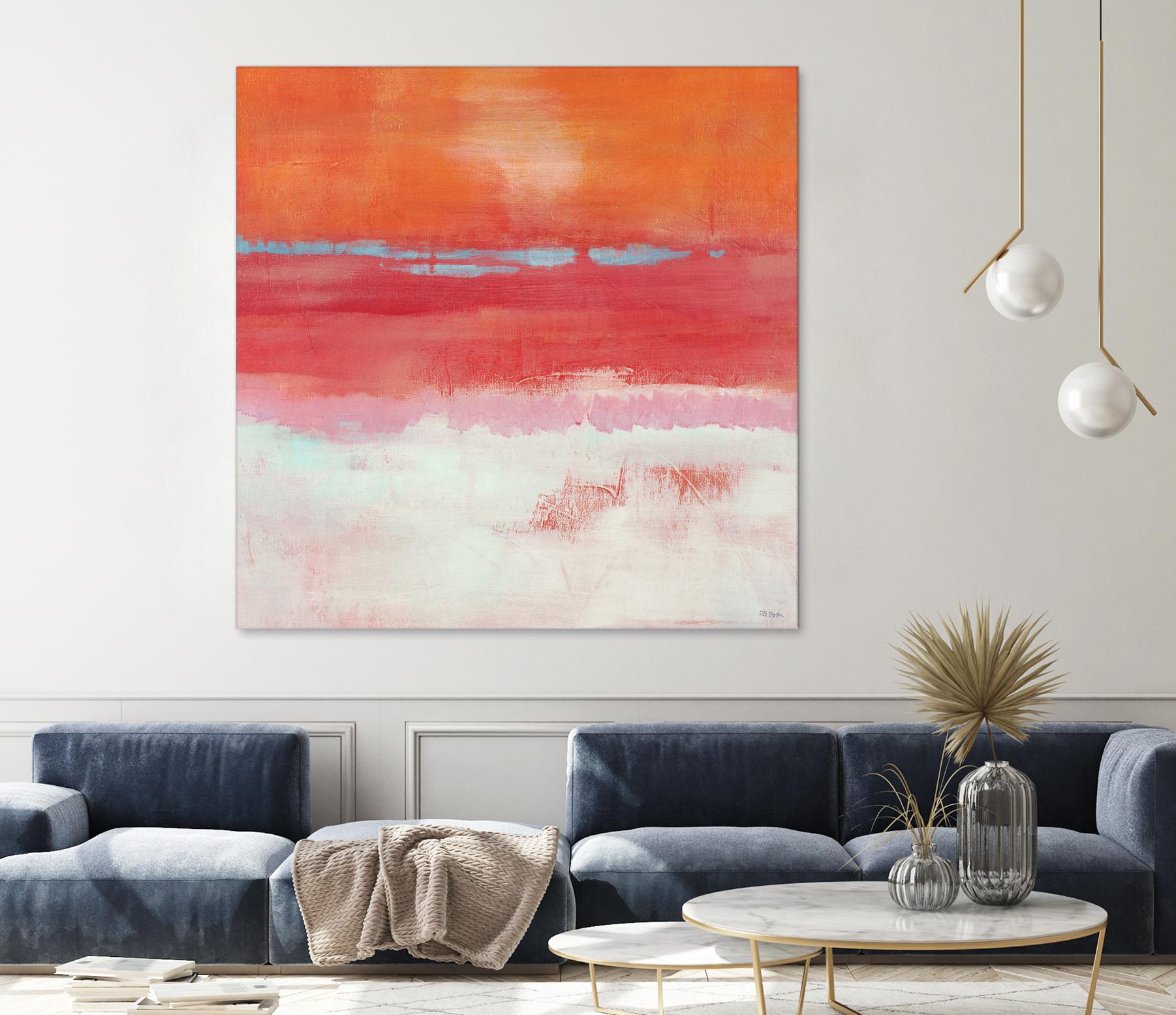 Persimmon Jump I by Jill Martin on GIANT ART - orange abstract