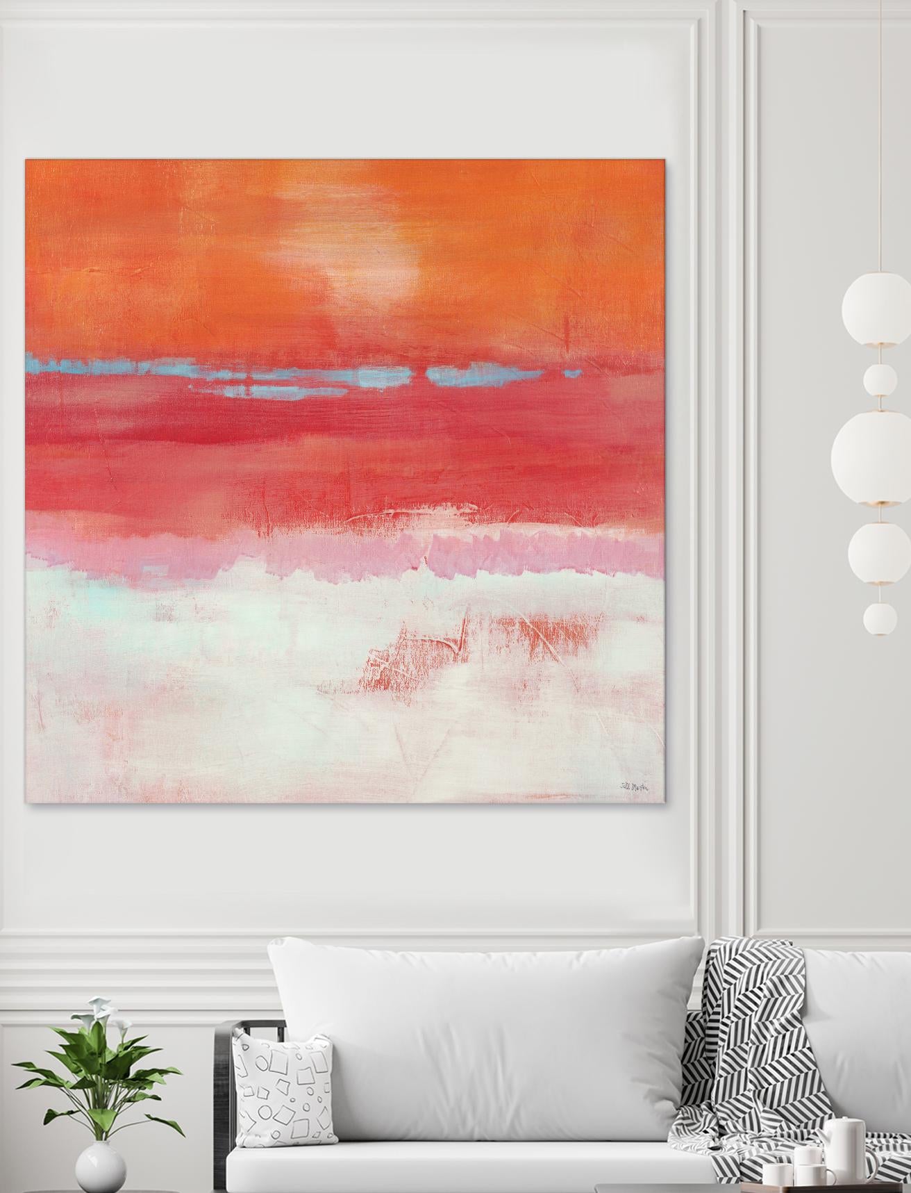 Persimmon Jump I by Jill Martin on GIANT ART - orange abstract