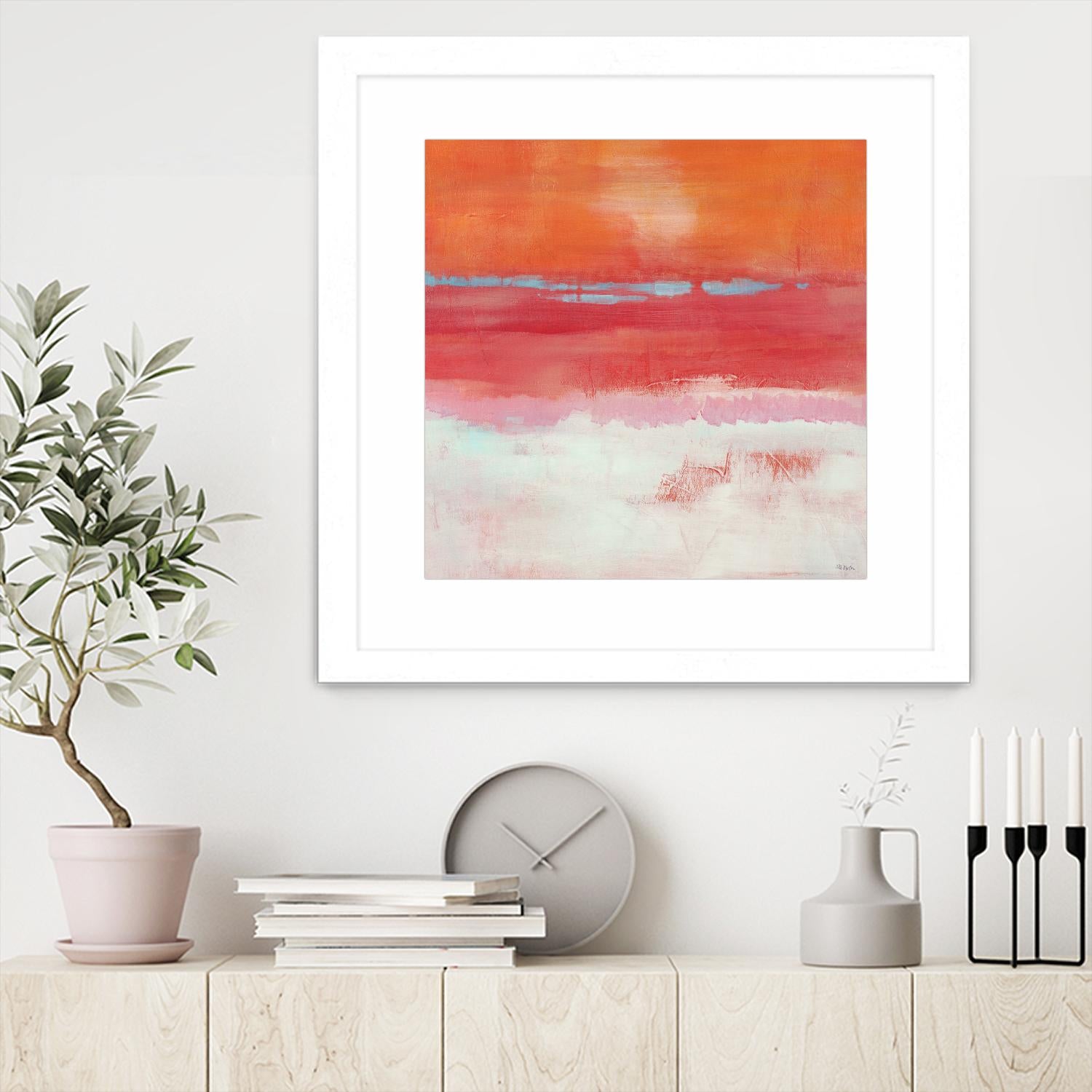 Persimmon Jump I by Jill Martin on GIANT ART - orange abstract