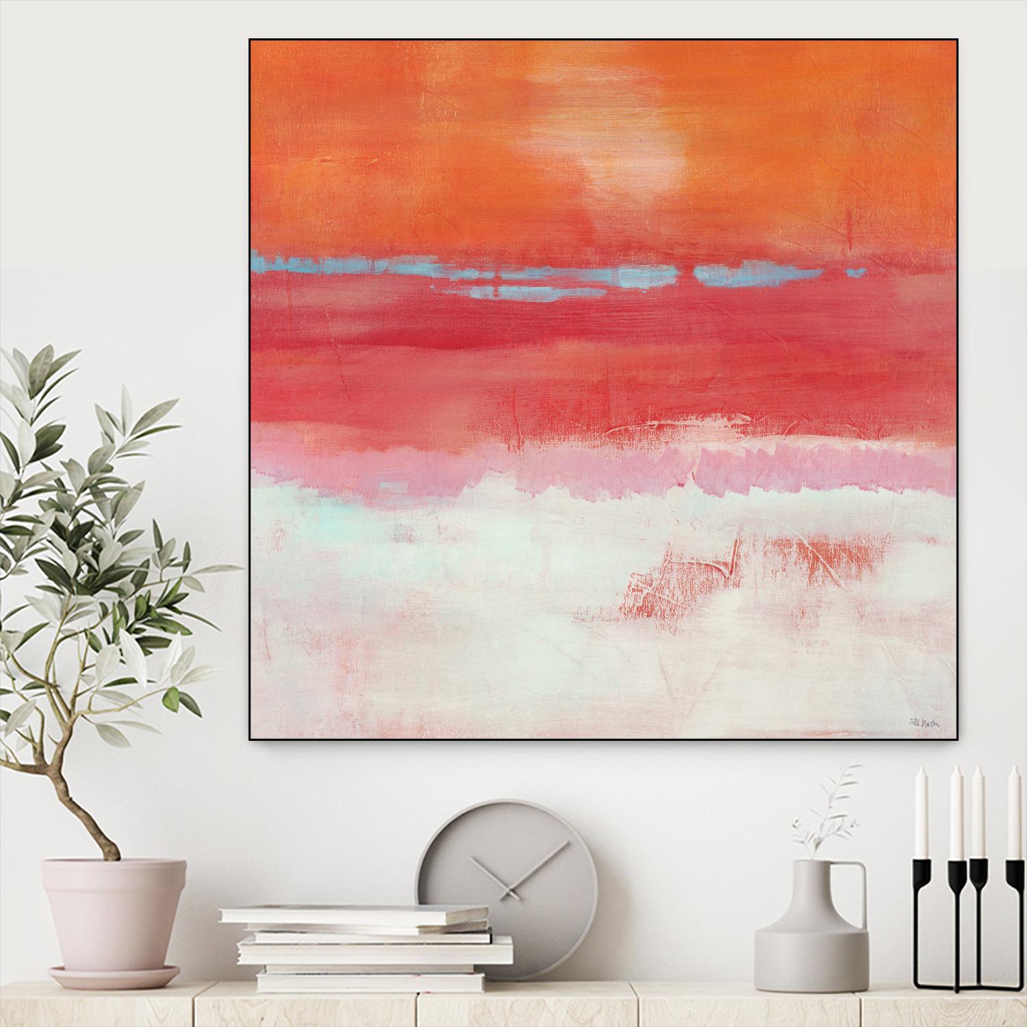 Persimmon Jump I by Jill Martin on GIANT ART - orange abstract