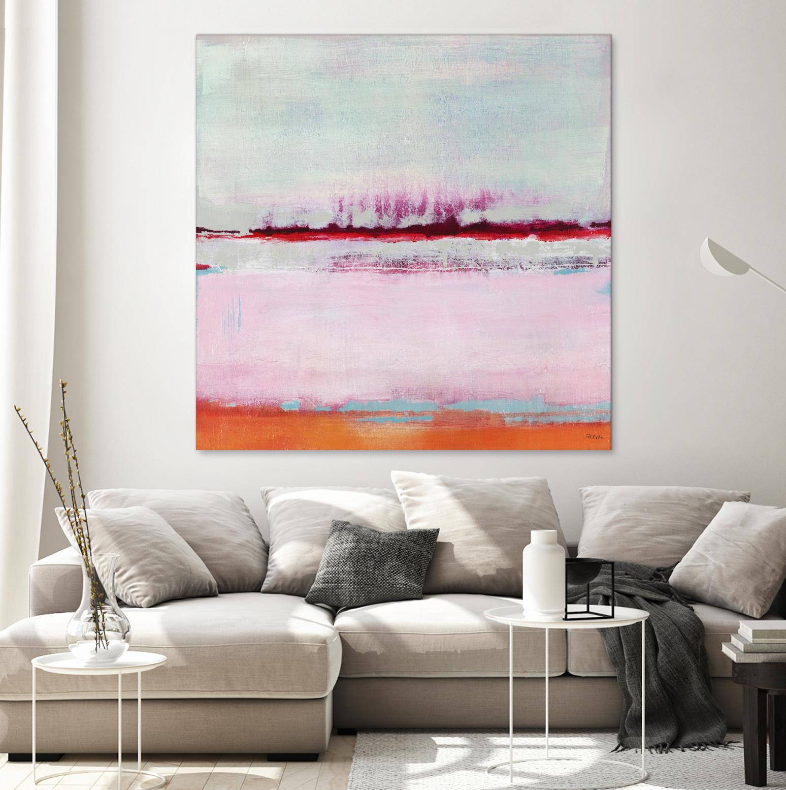 Persimmon Jump II by Jill Martin on GIANT ART - orange abstract