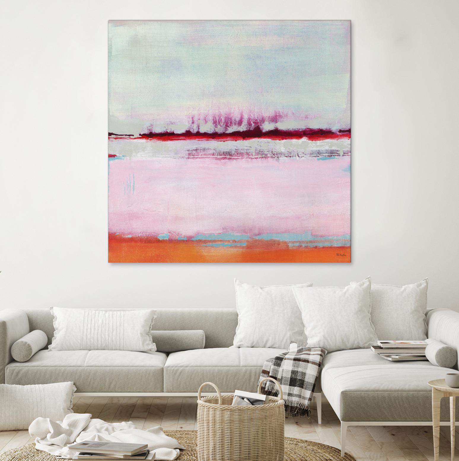 Persimmon Jump II by Jill Martin on GIANT ART - orange abstract