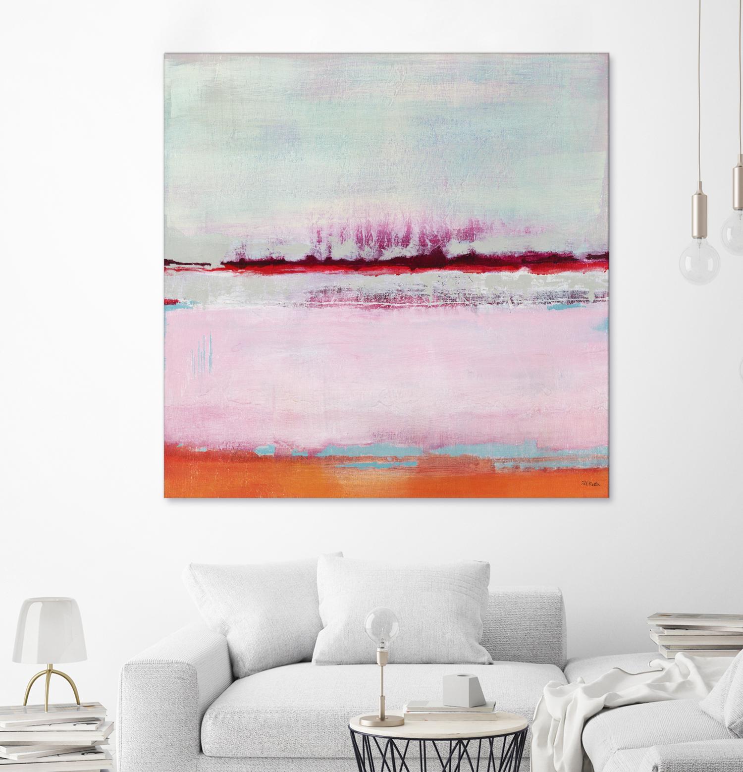 Persimmon Jump II by Jill Martin on GIANT ART - orange abstract