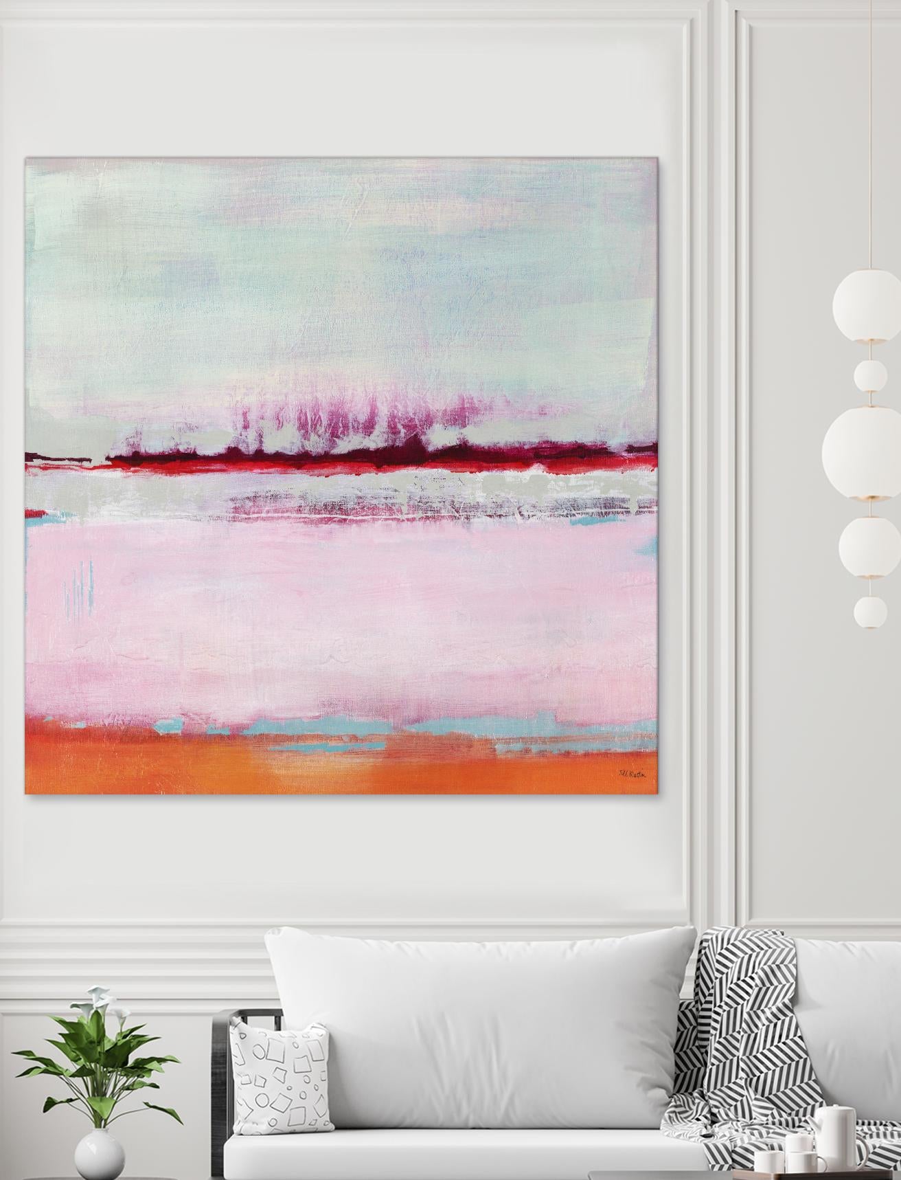 Persimmon Jump II by Jill Martin on GIANT ART - orange abstract