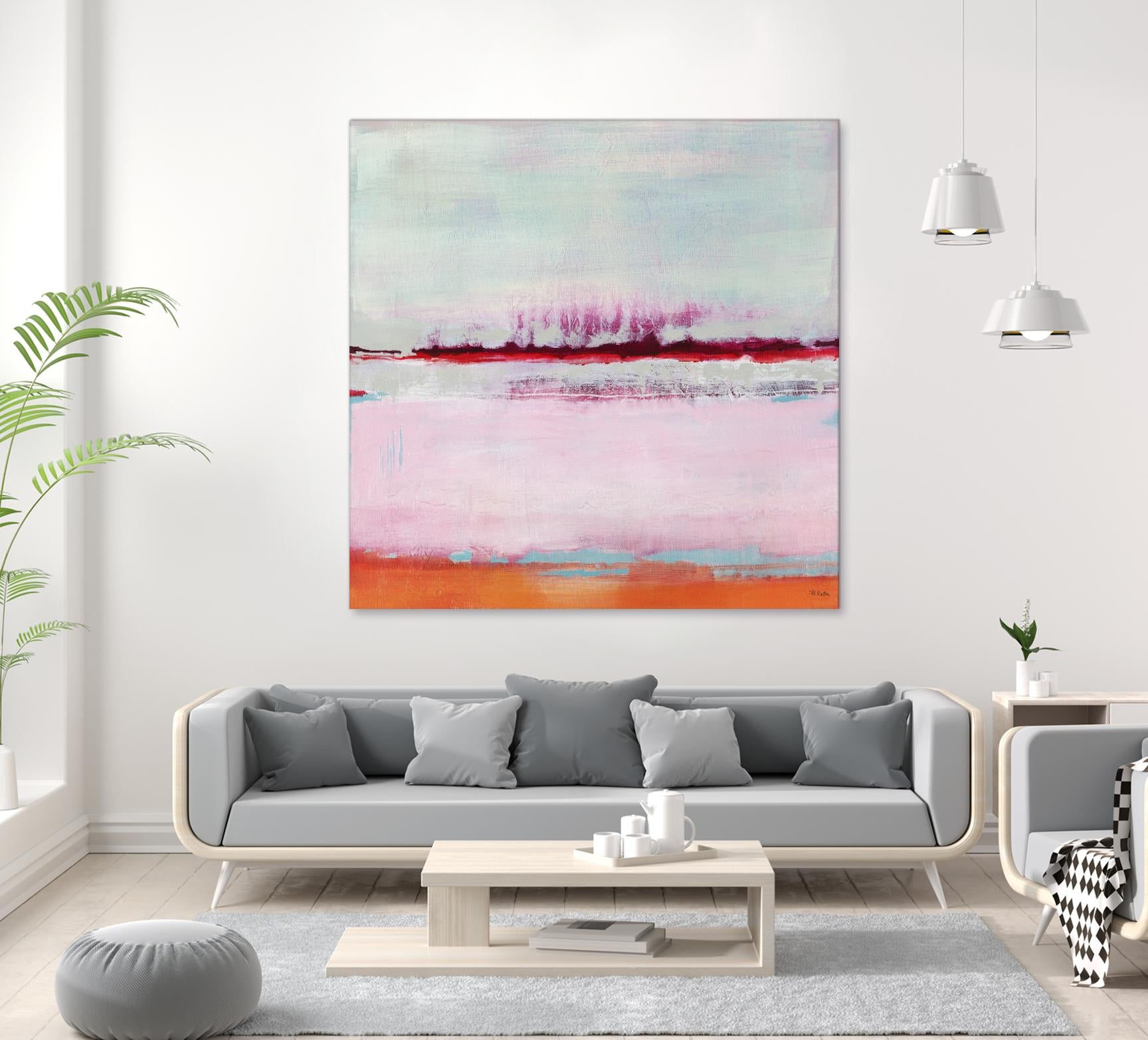 Persimmon Jump II by Jill Martin on GIANT ART - orange abstract