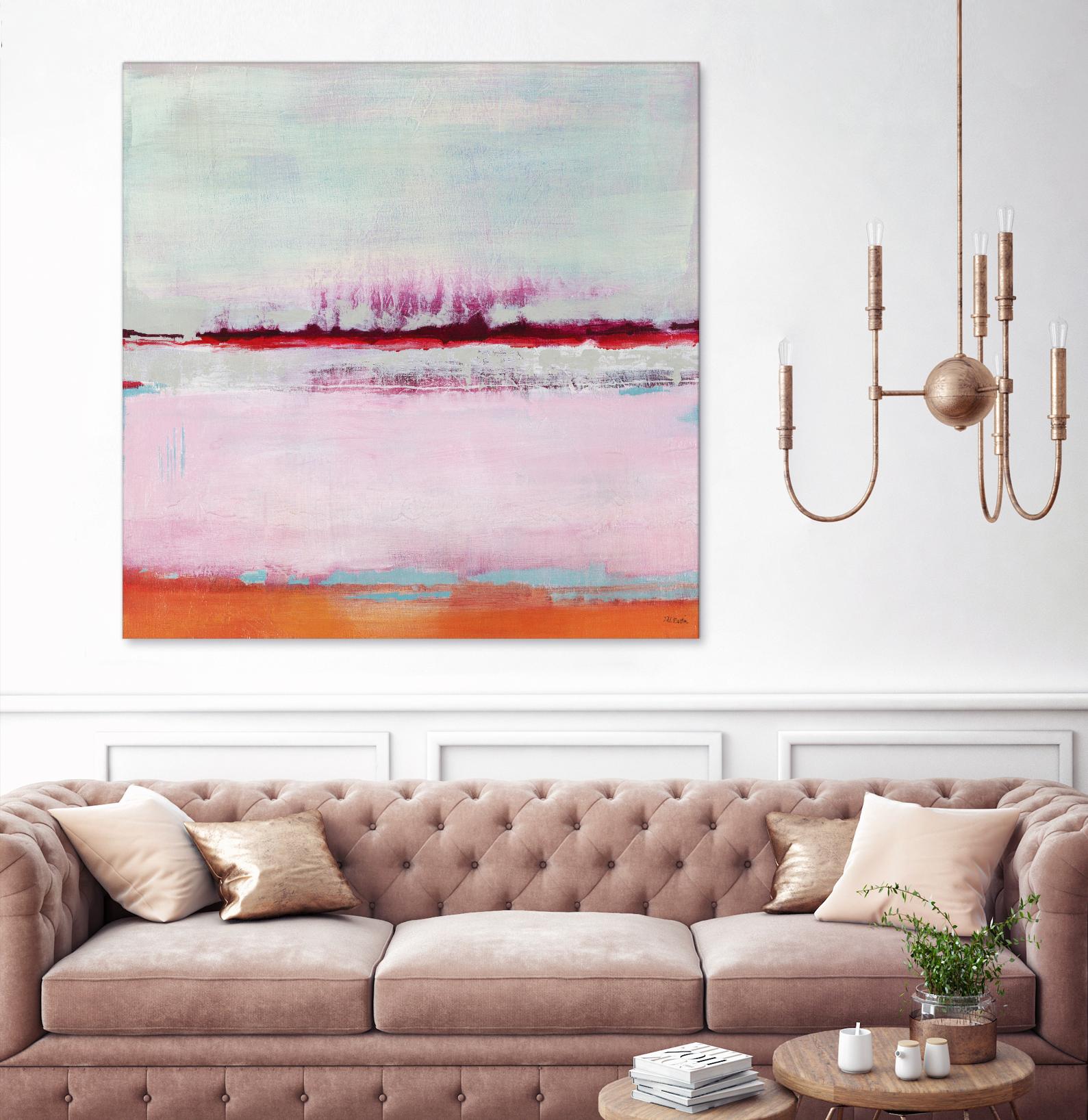 Persimmon Jump II by Jill Martin on GIANT ART - orange abstract