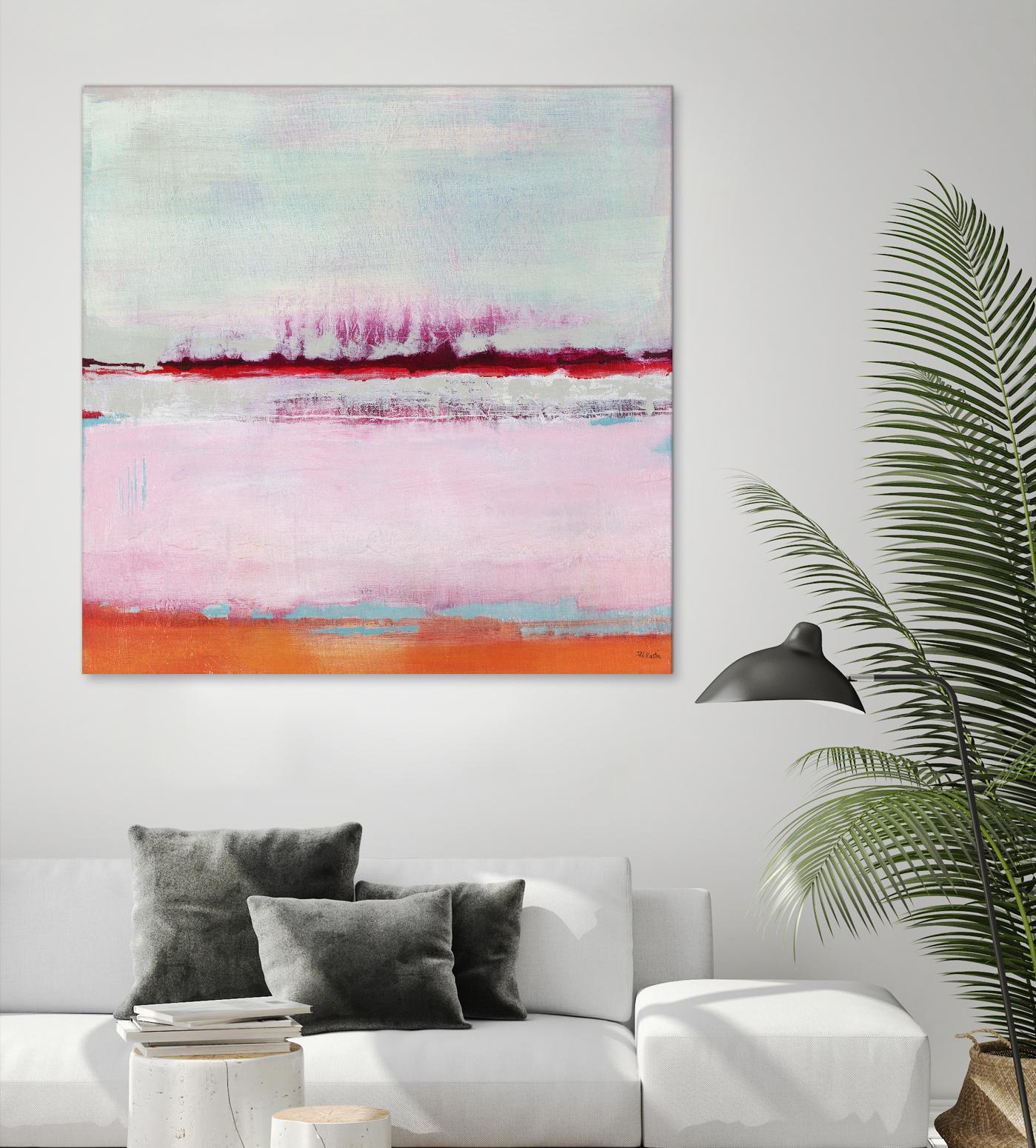 Persimmon Jump II by Jill Martin on GIANT ART - orange abstract