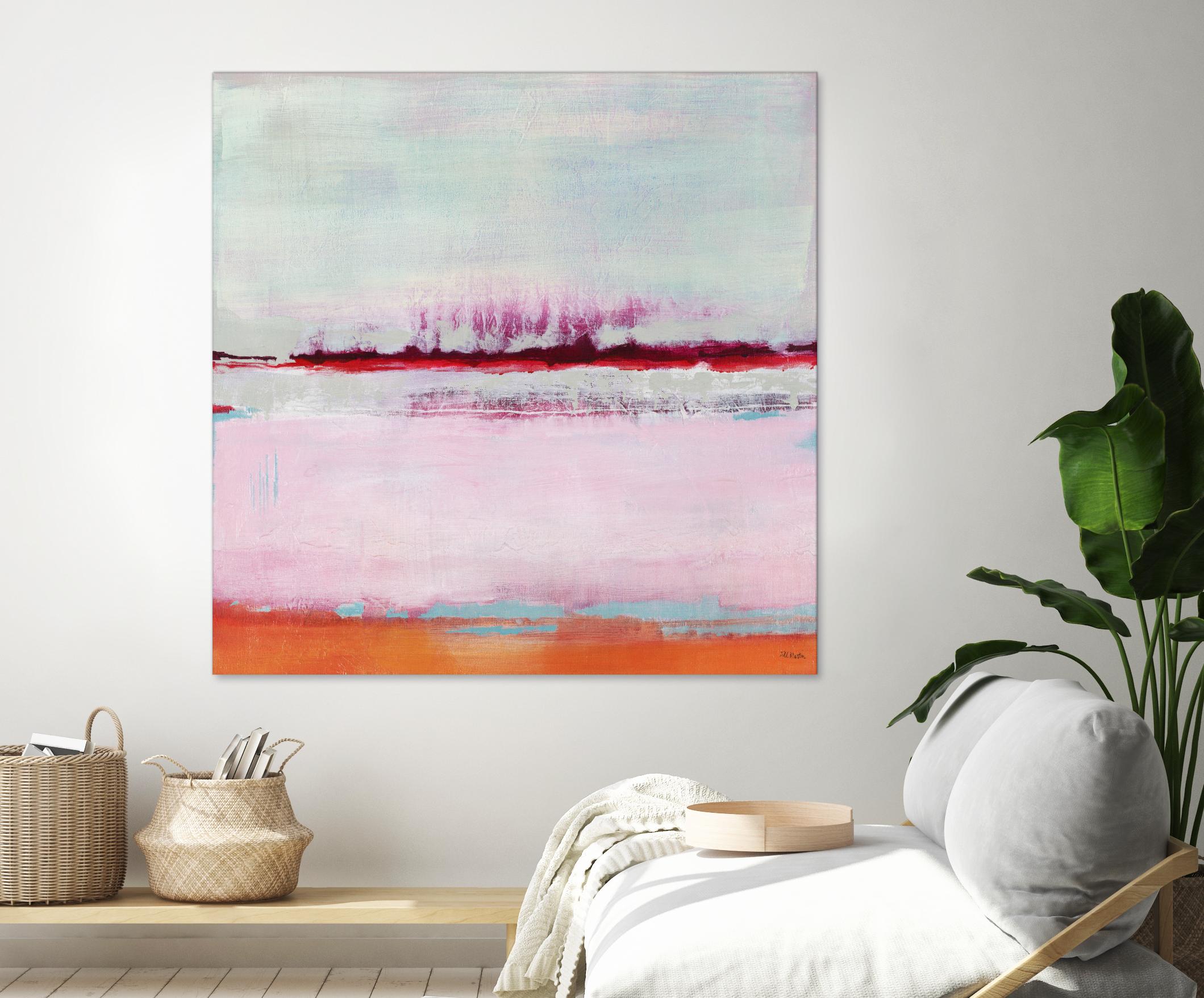 Persimmon Jump II by Jill Martin on GIANT ART - orange abstract