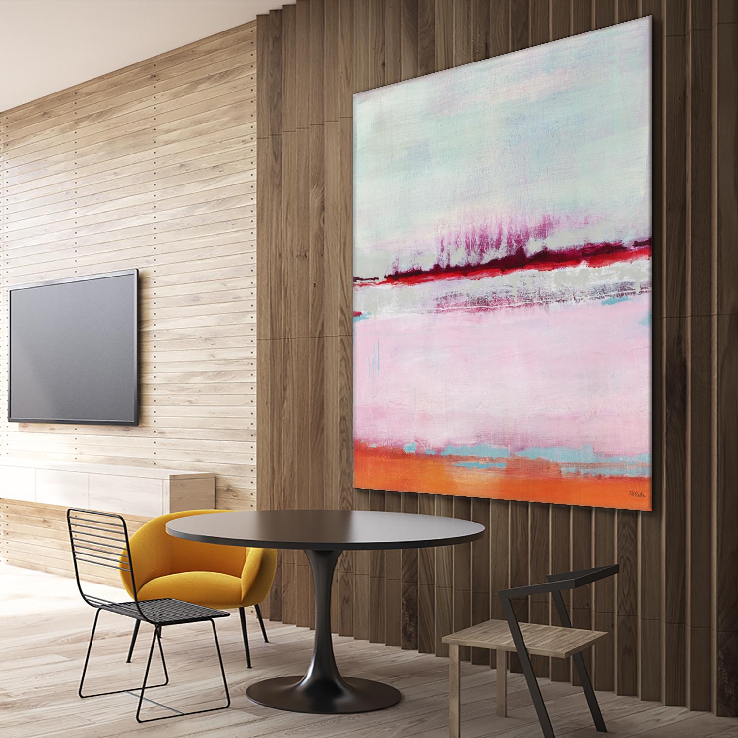 Persimmon Jump II by Jill Martin on GIANT ART - orange abstract