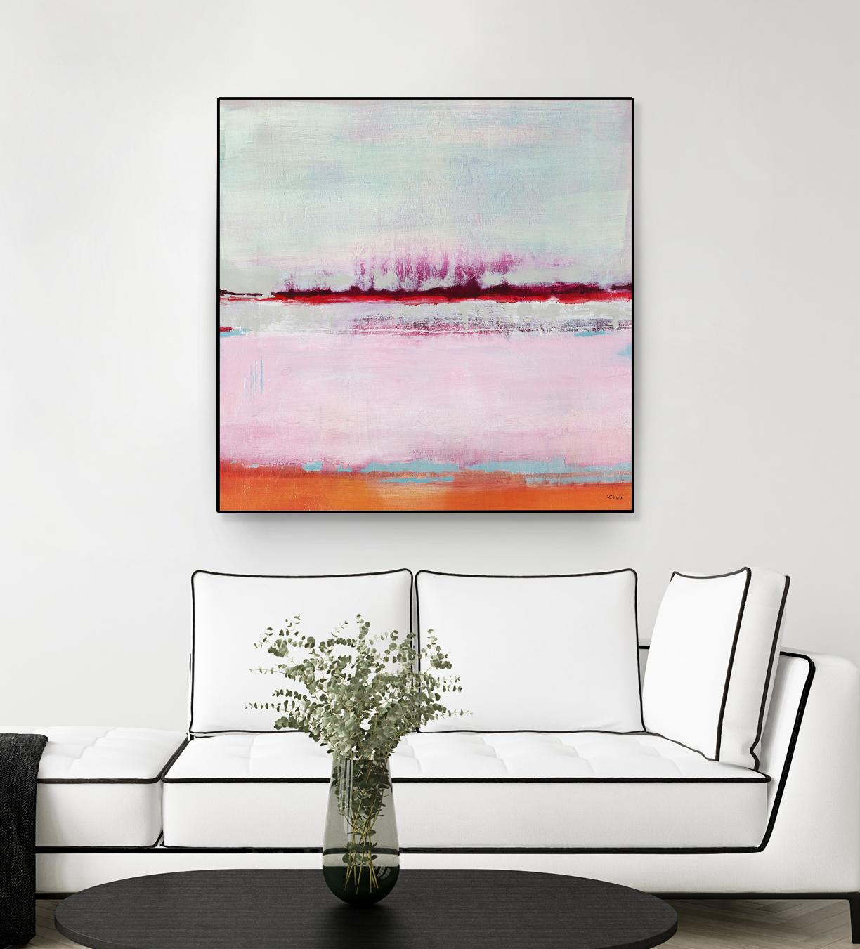 Persimmon Jump II by Jill Martin on GIANT ART - orange abstract