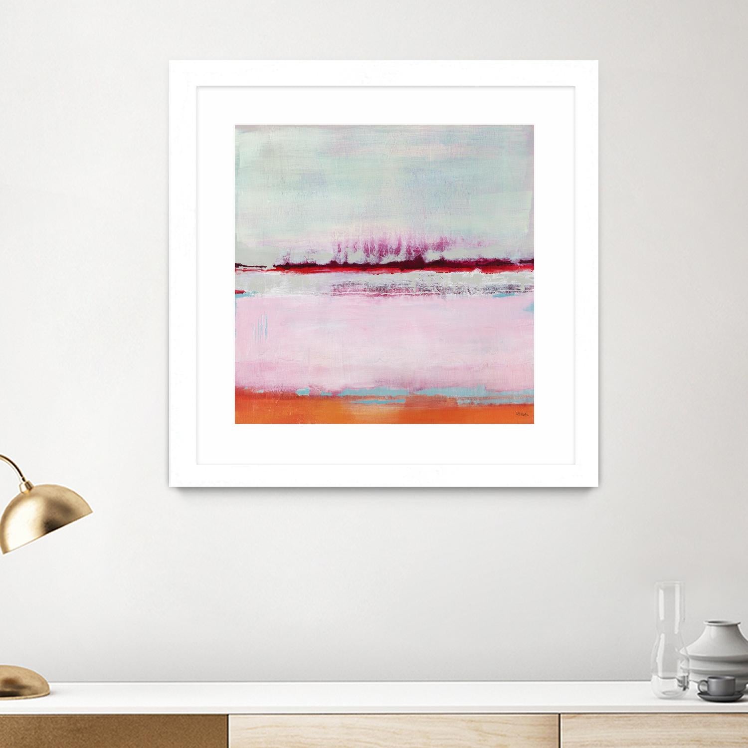 Persimmon Jump II by Jill Martin on GIANT ART - orange abstract