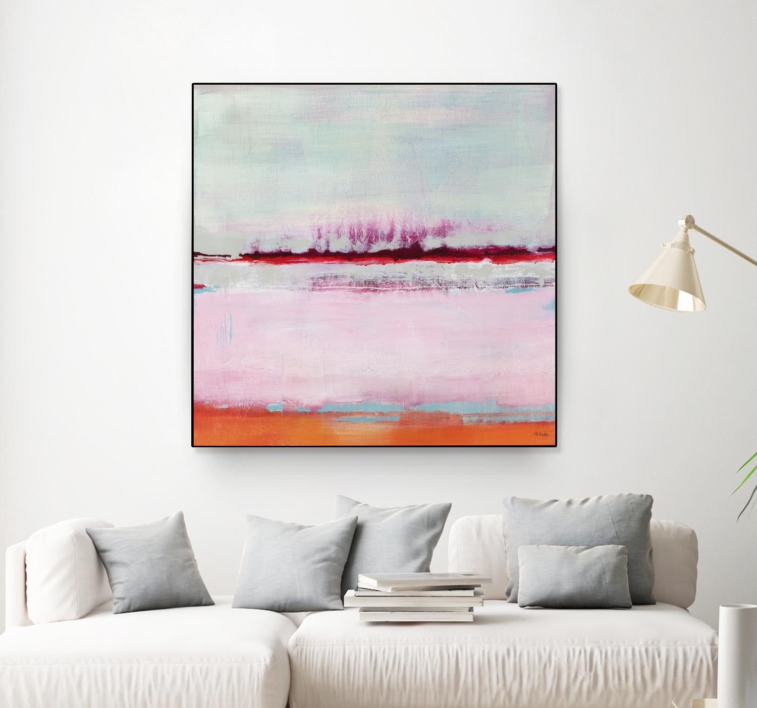 Persimmon Jump II by Jill Martin on GIANT ART - orange abstract