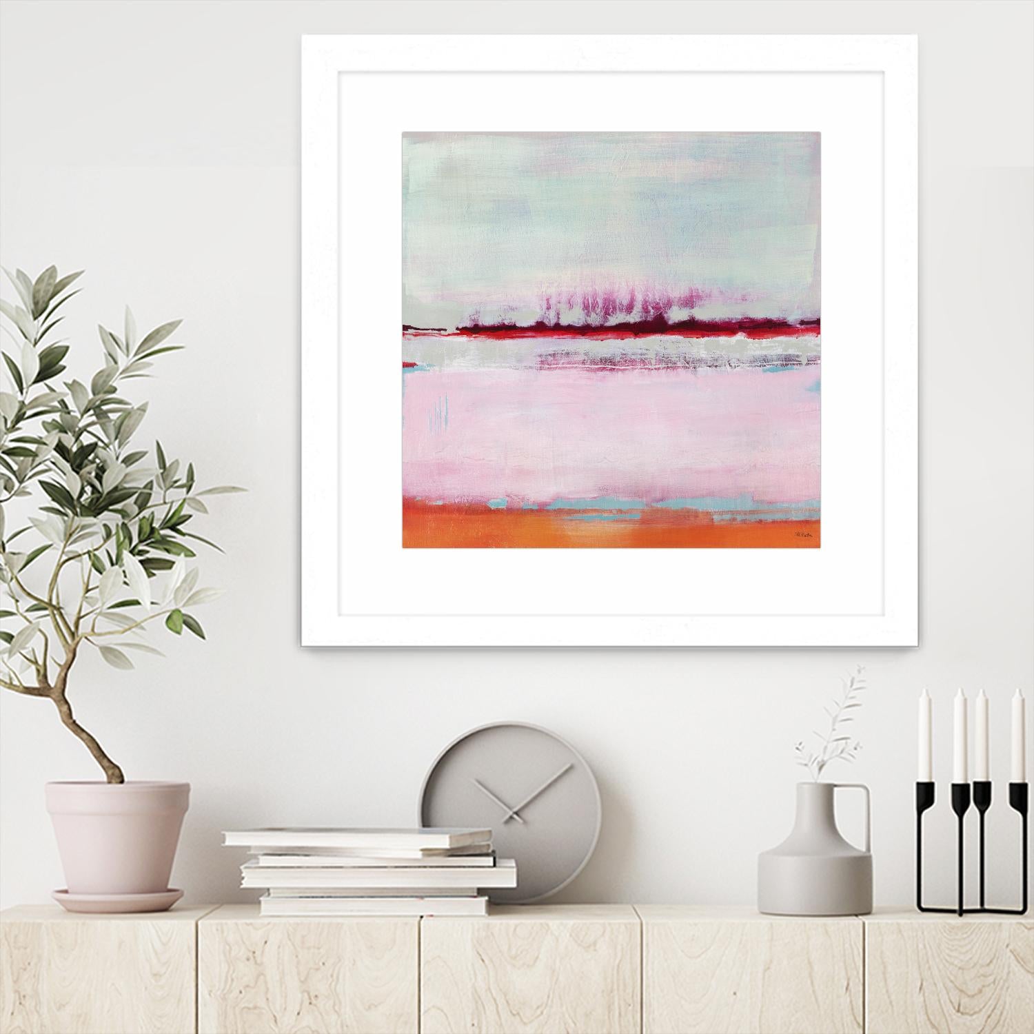 Persimmon Jump II by Jill Martin on GIANT ART - orange abstract