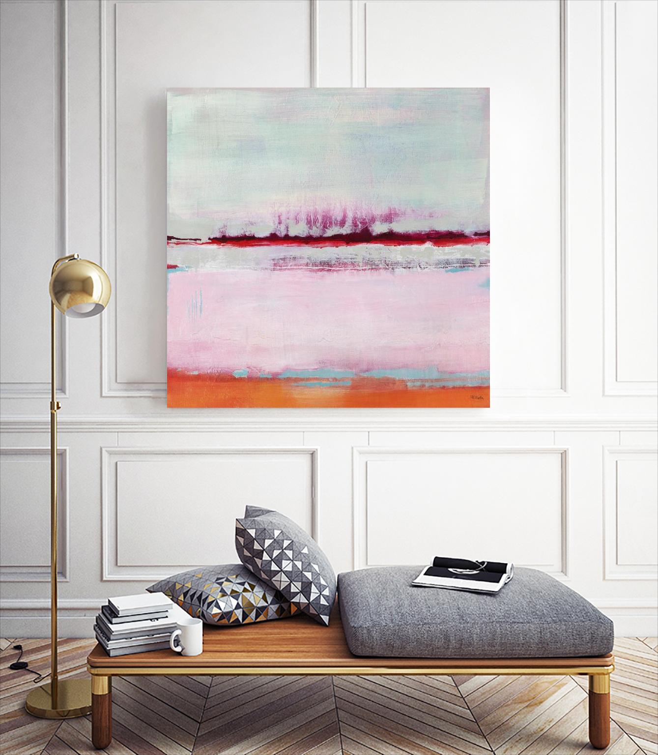 Persimmon Jump II by Jill Martin on GIANT ART - orange abstract