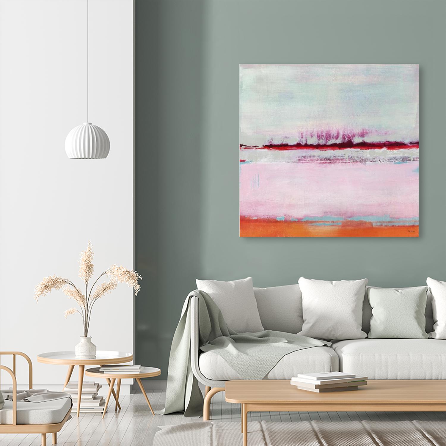 Persimmon Jump II by Jill Martin on GIANT ART - orange abstract