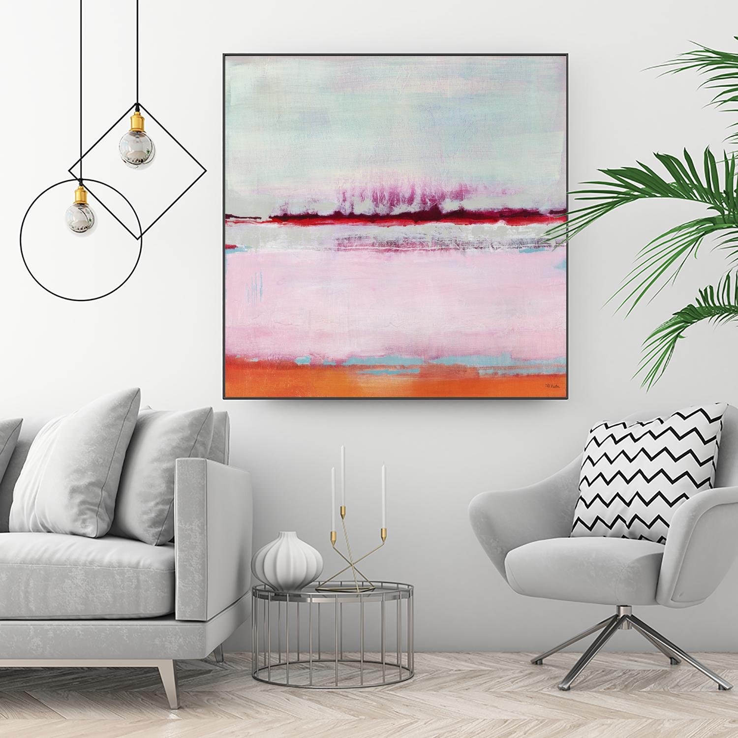 Persimmon Jump II by Jill Martin on GIANT ART - orange abstract