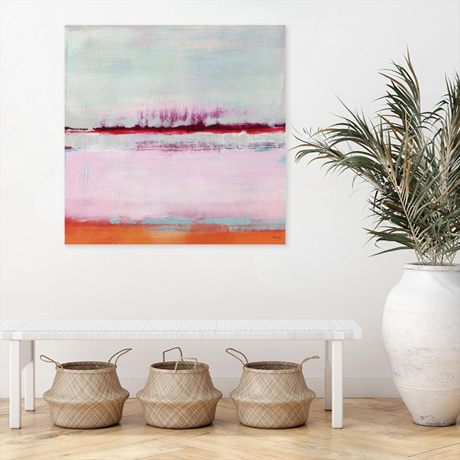 Persimmon Jump II by Jill Martin on GIANT ART - orange abstract