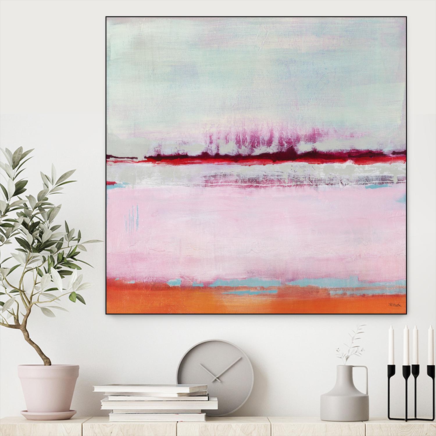 Persimmon Jump II by Jill Martin on GIANT ART - orange abstract