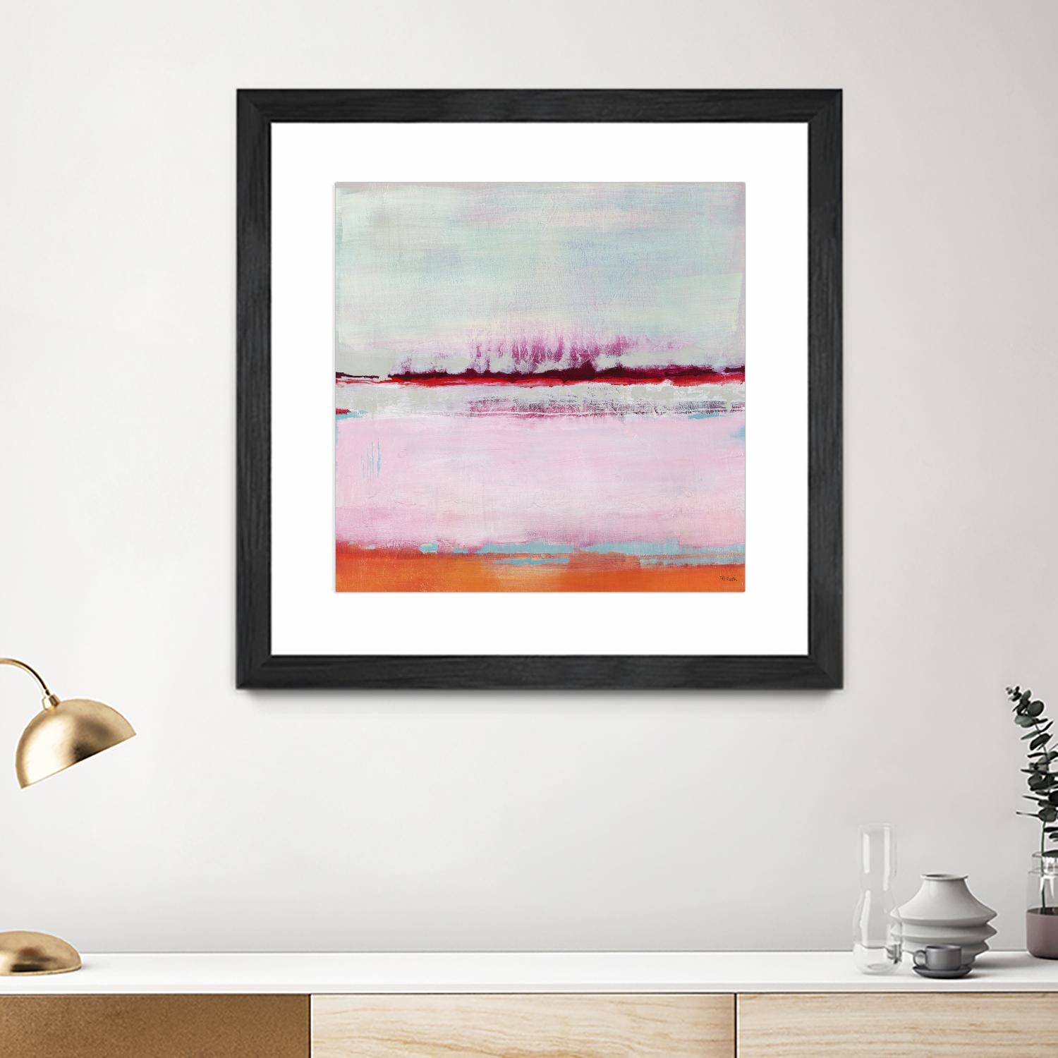 Persimmon Jump II by Jill Martin on GIANT ART - orange abstract