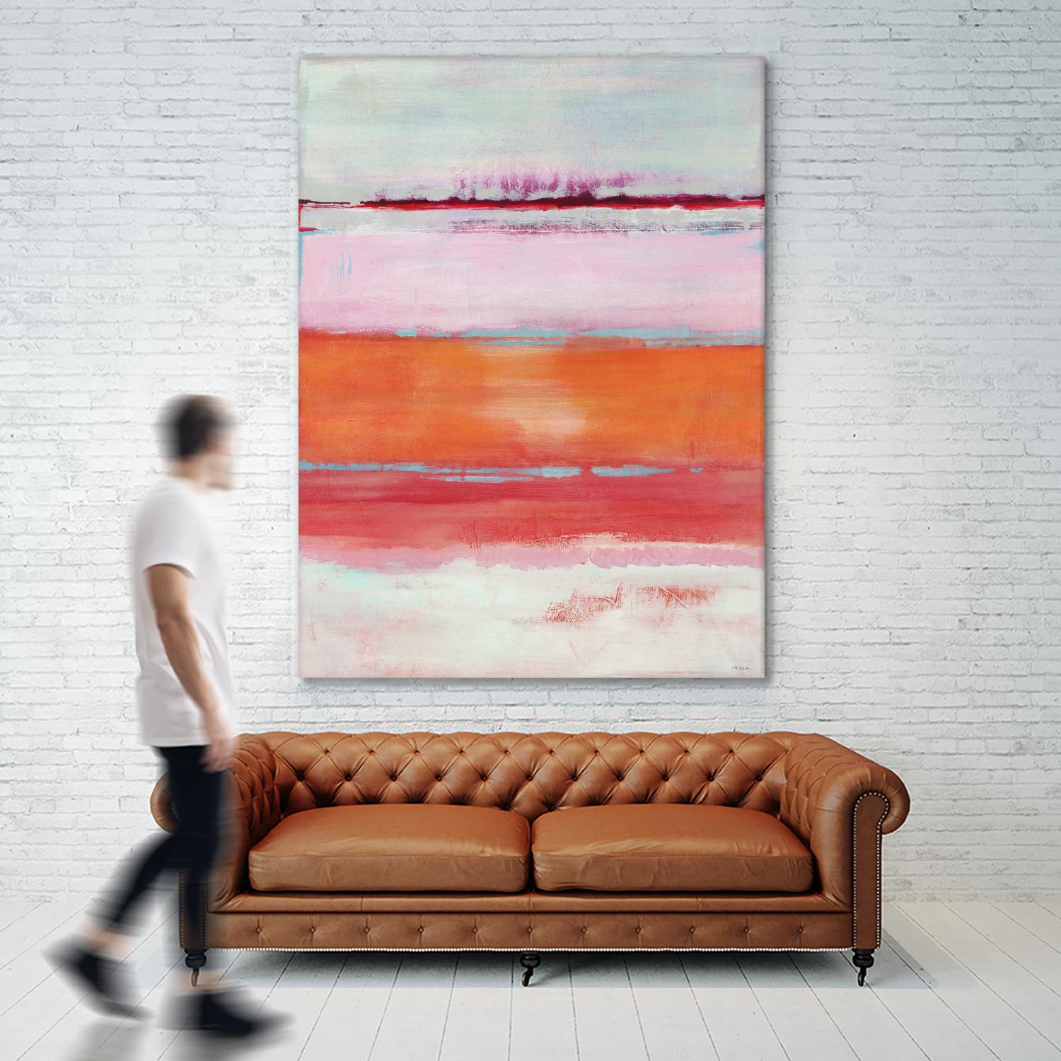 Persimmon Jump by Jill Martin on GIANT ART - orange abstract
