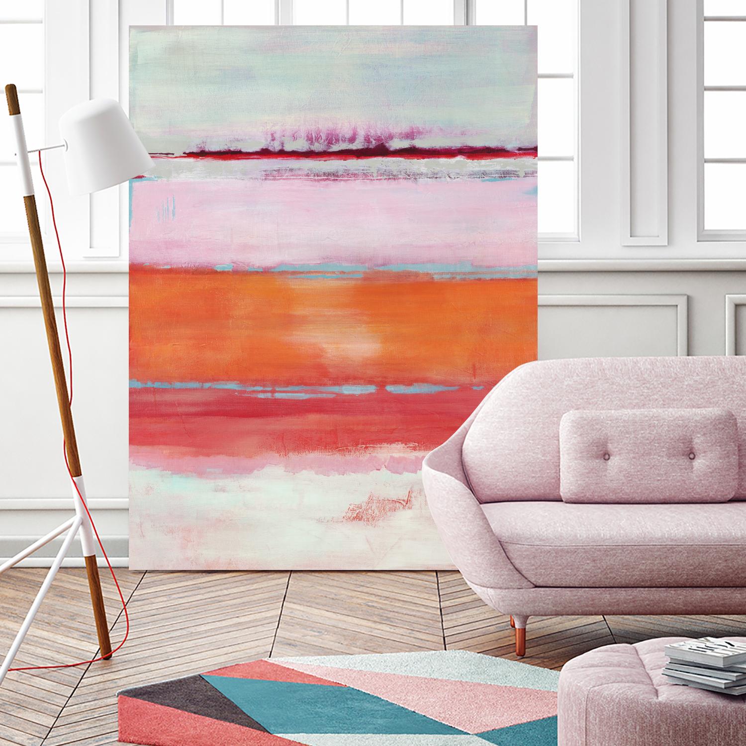 Persimmon Jump by Jill Martin on GIANT ART - orange abstract