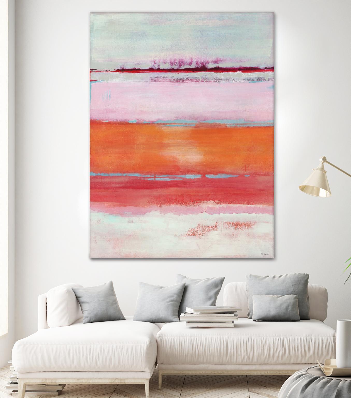 Persimmon Jump by Jill Martin on GIANT ART - orange abstract