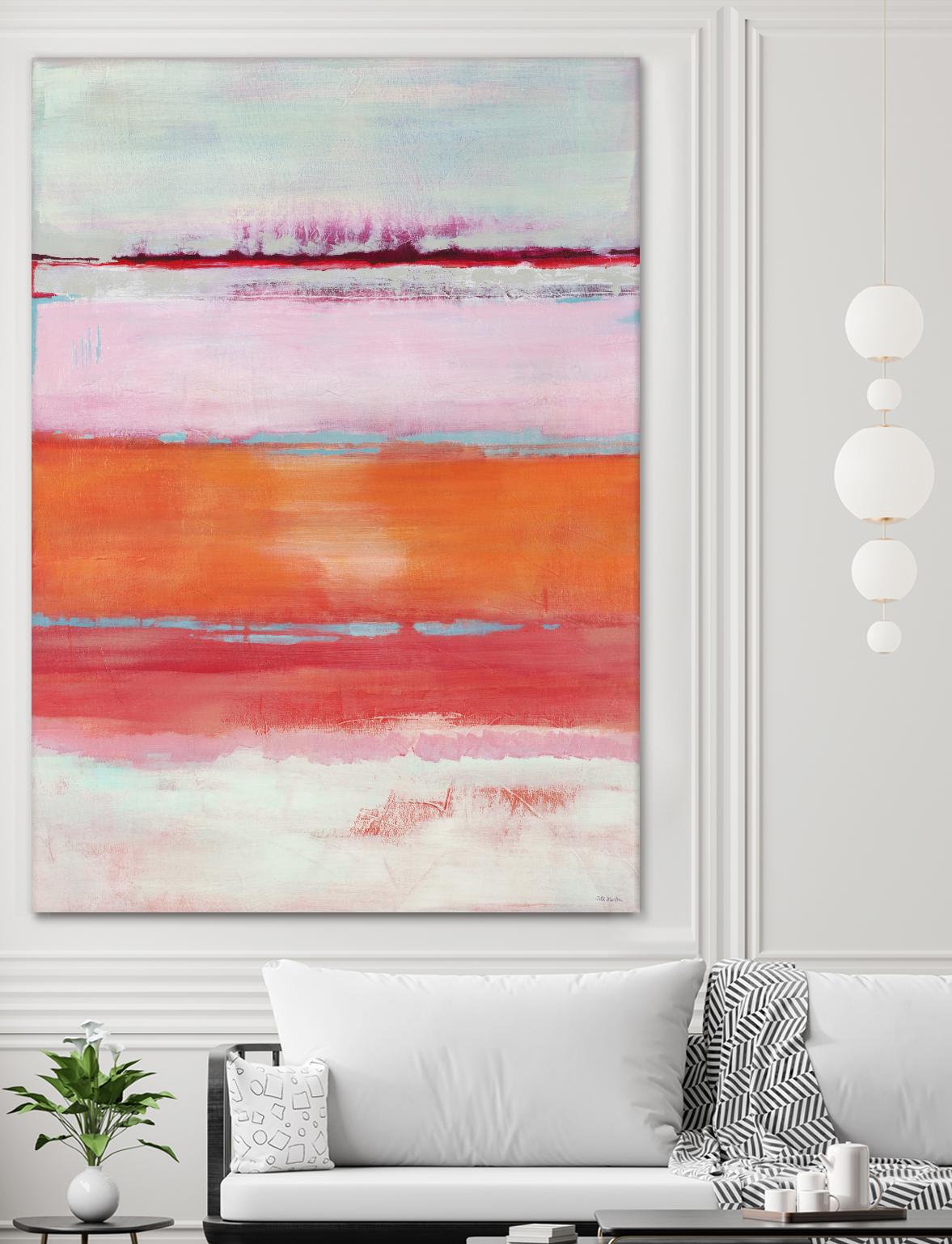 Persimmon Jump by Jill Martin on GIANT ART - orange abstract