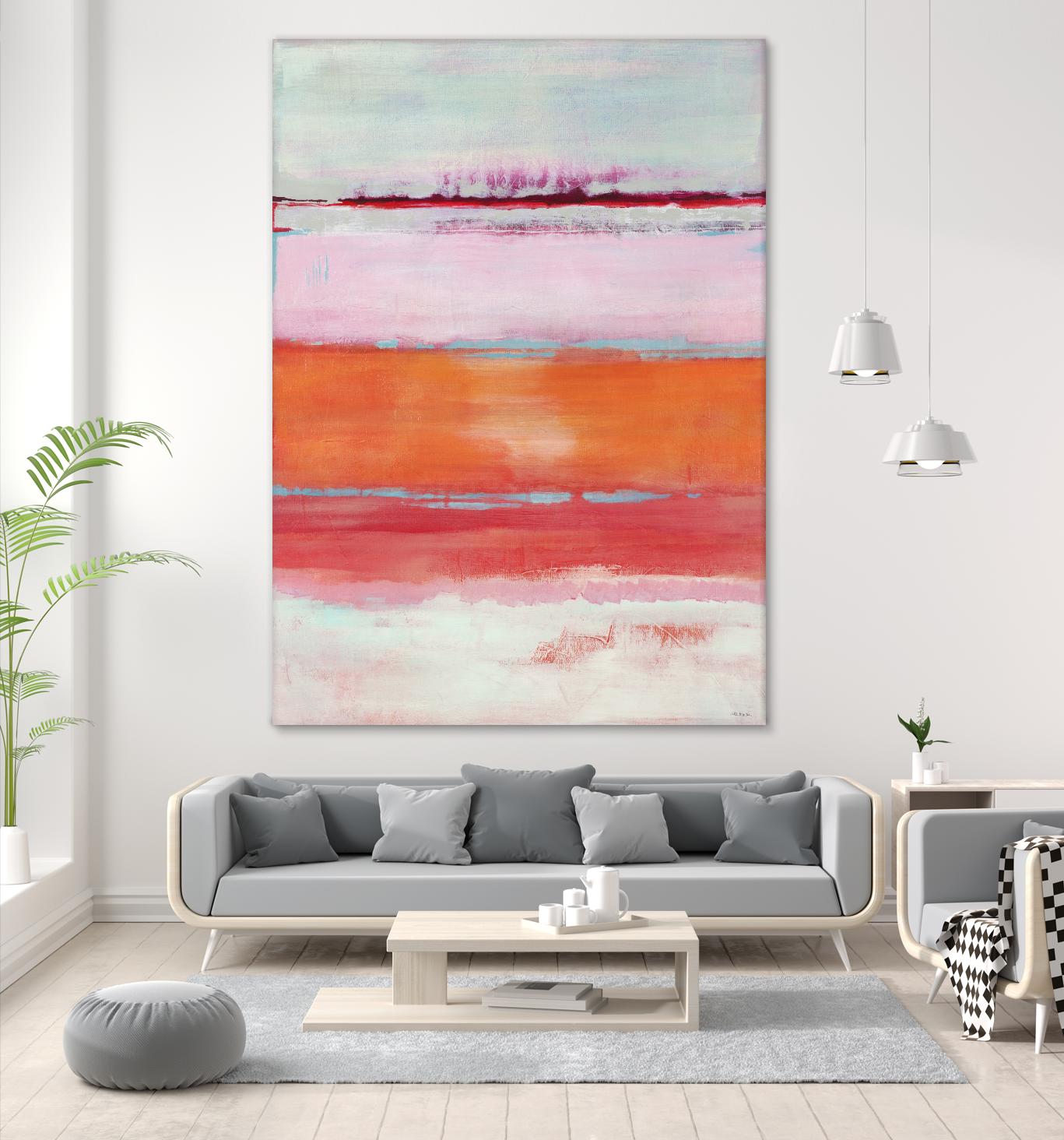 Persimmon Jump by Jill Martin on GIANT ART - orange abstract