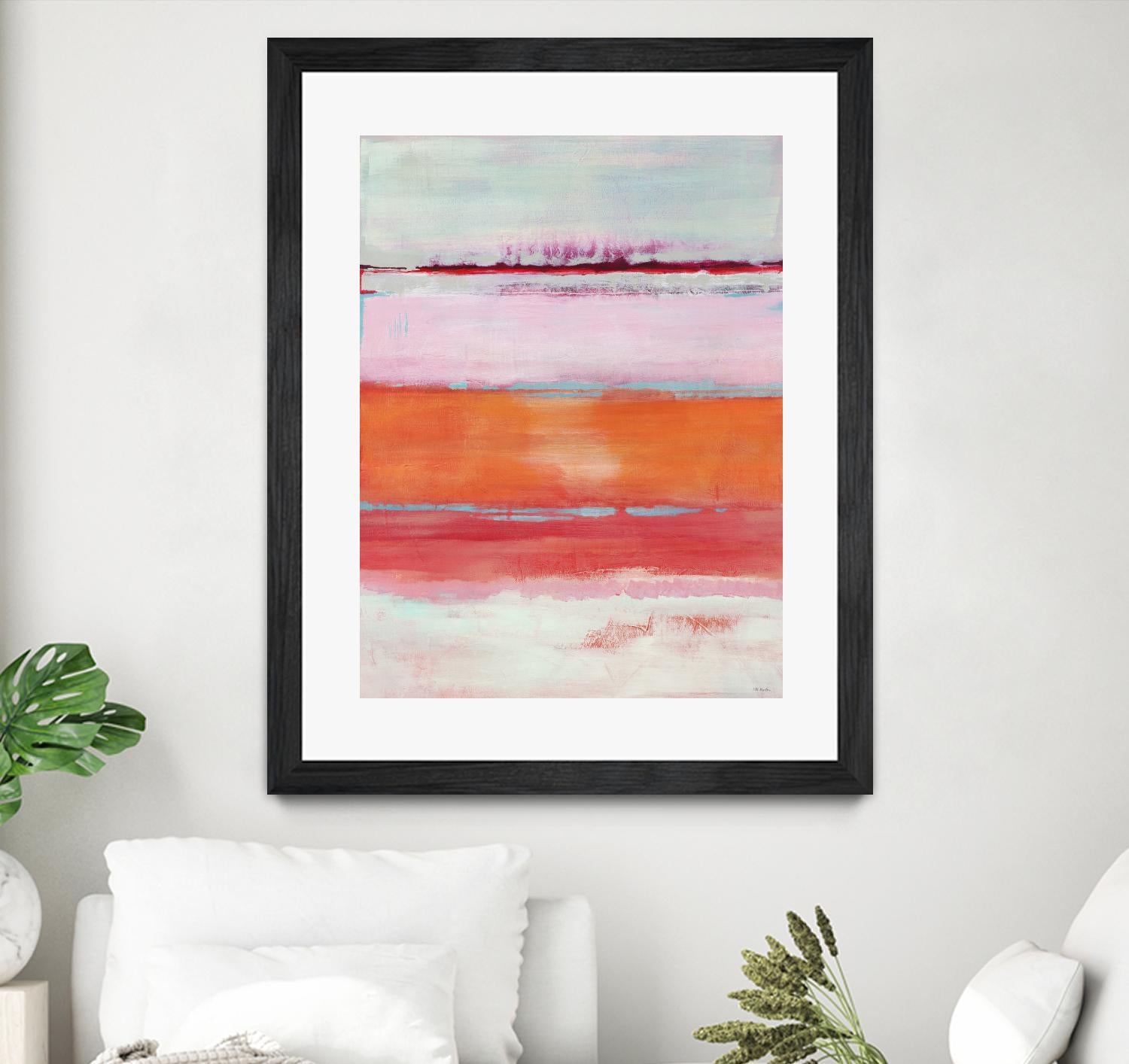 Persimmon Jump by Jill Martin on GIANT ART - orange abstract