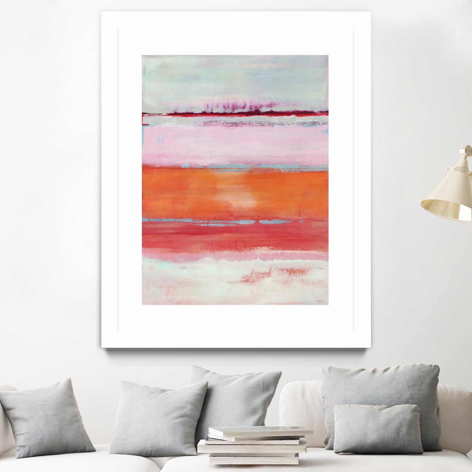 Persimmon Jump by Jill Martin on GIANT ART - orange abstract