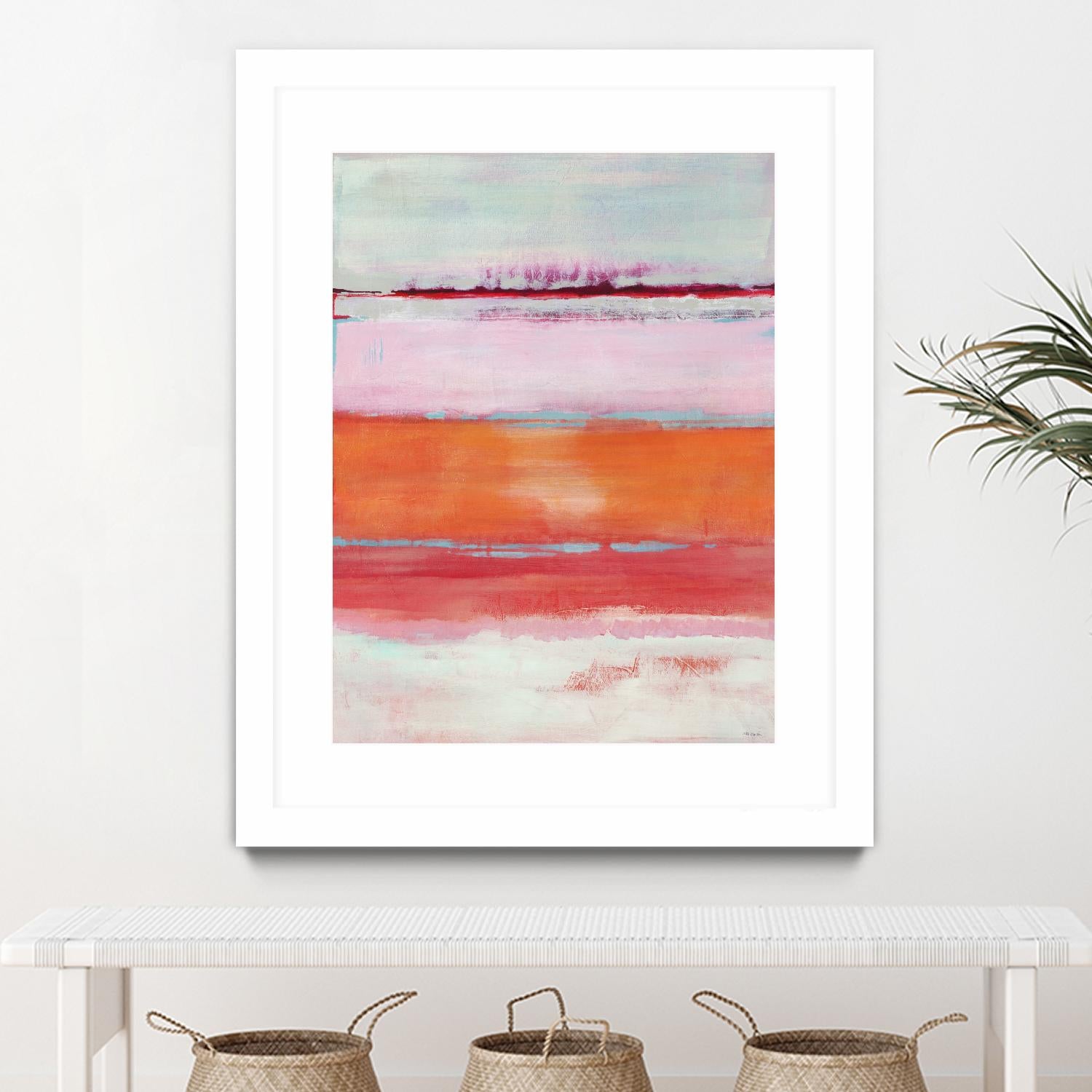 Persimmon Jump by Jill Martin on GIANT ART - orange abstract