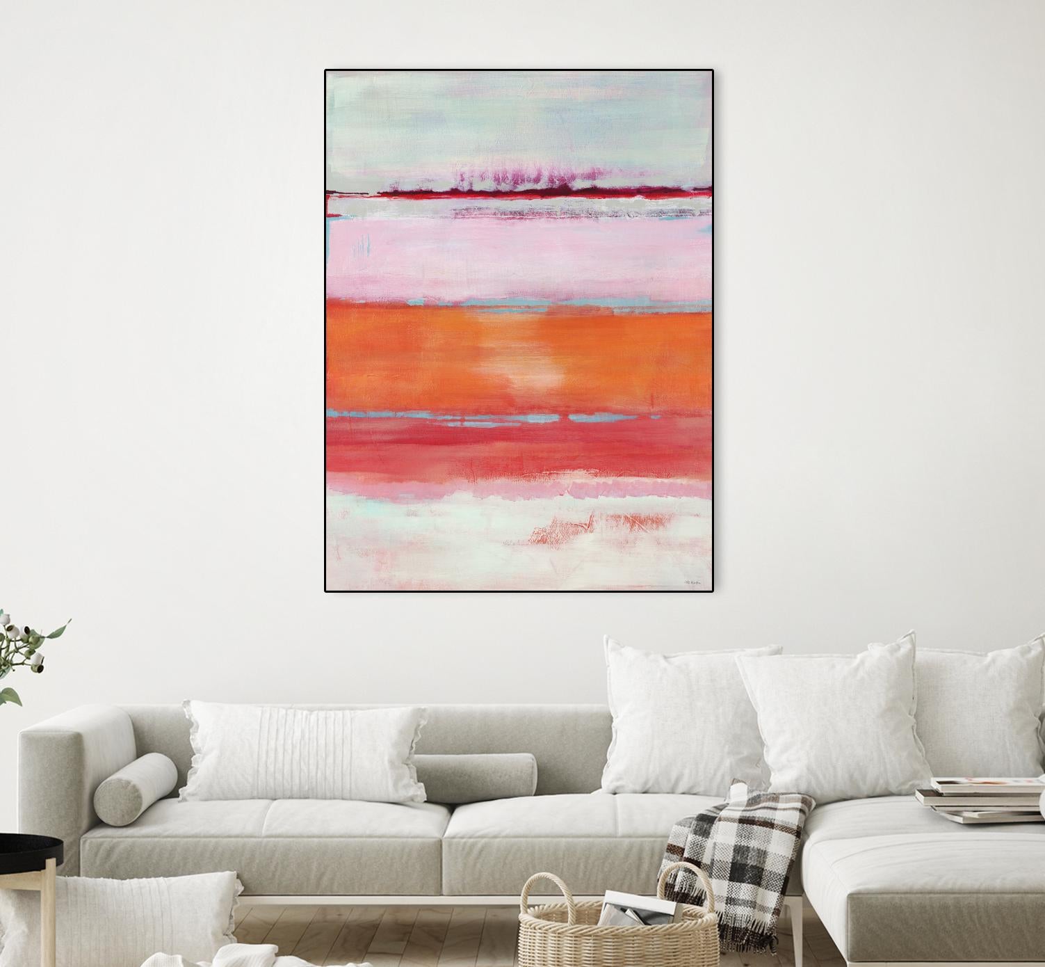 Persimmon Jump by Jill Martin on GIANT ART - orange abstract
